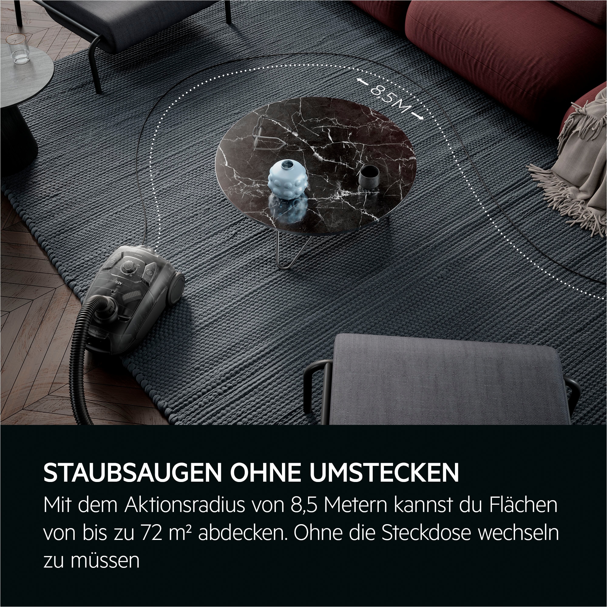 AEG Bodenstaubsauger »CLEAN 5000 (AB51C1DR5B)«, 750 W, mit Beutel, AllFloor-Bodendüse, 5 Staubbeutel s-bag® ClasssicLongPerformance extra