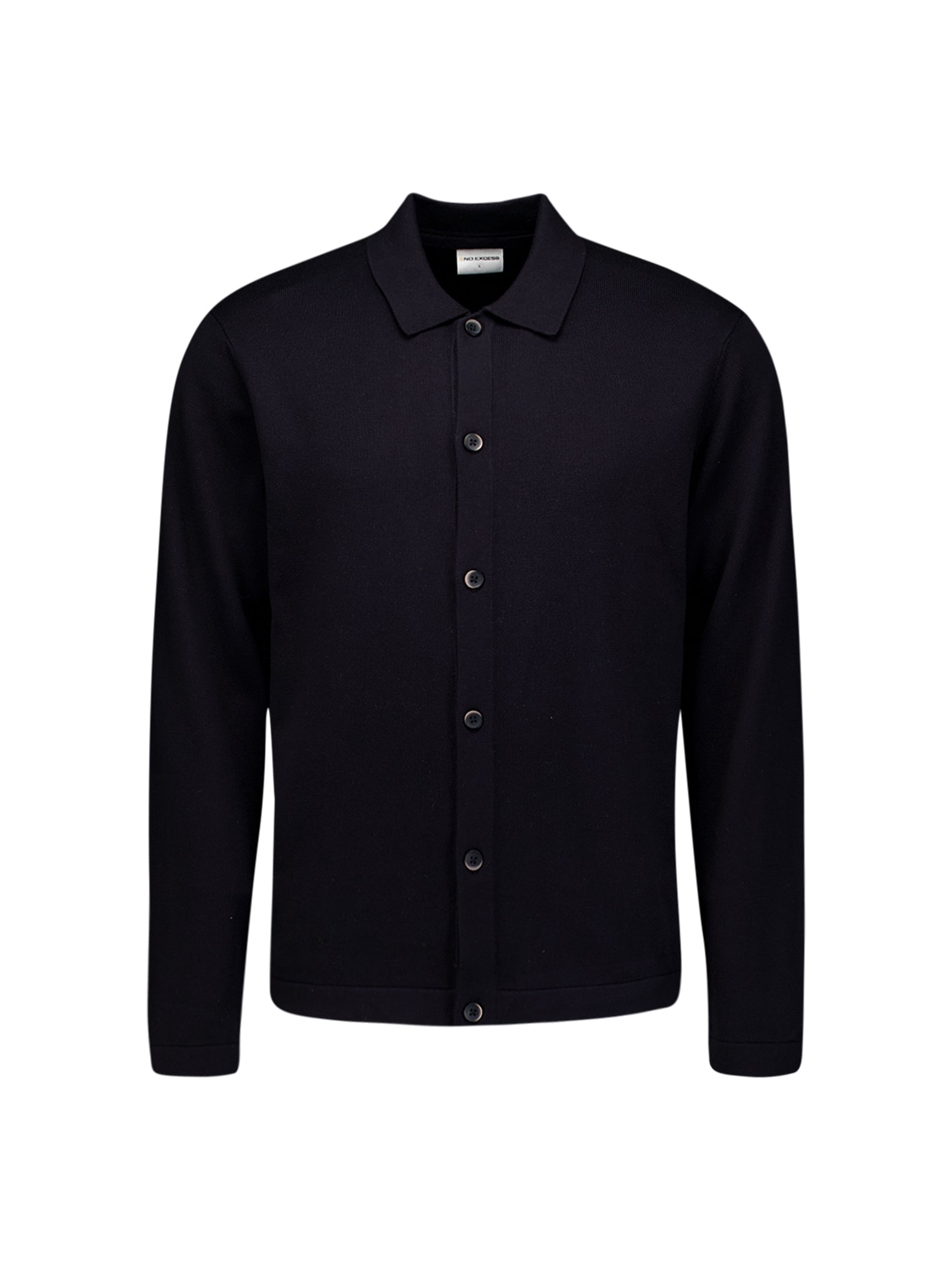 NO EXCESS Carmenpullover »No Excess Cardigan mit Knopfleiste«
