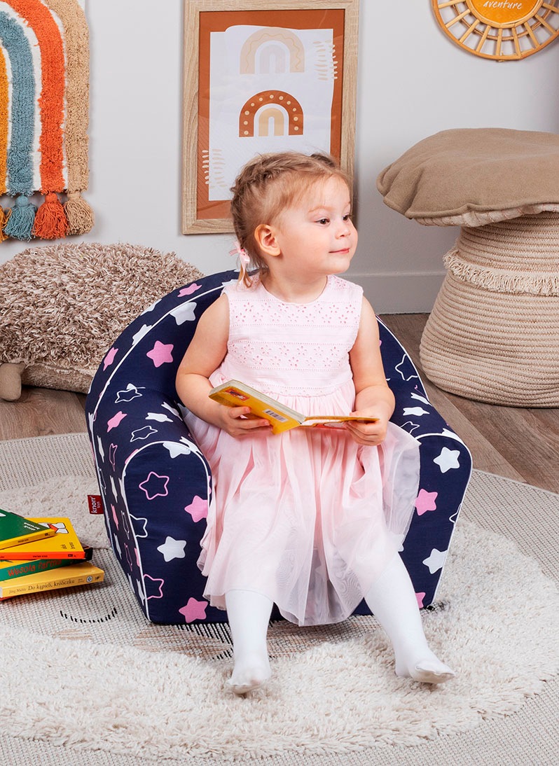 Knorrtoys® Sessel »Star blue pink«, für Kinder; Made in Europe