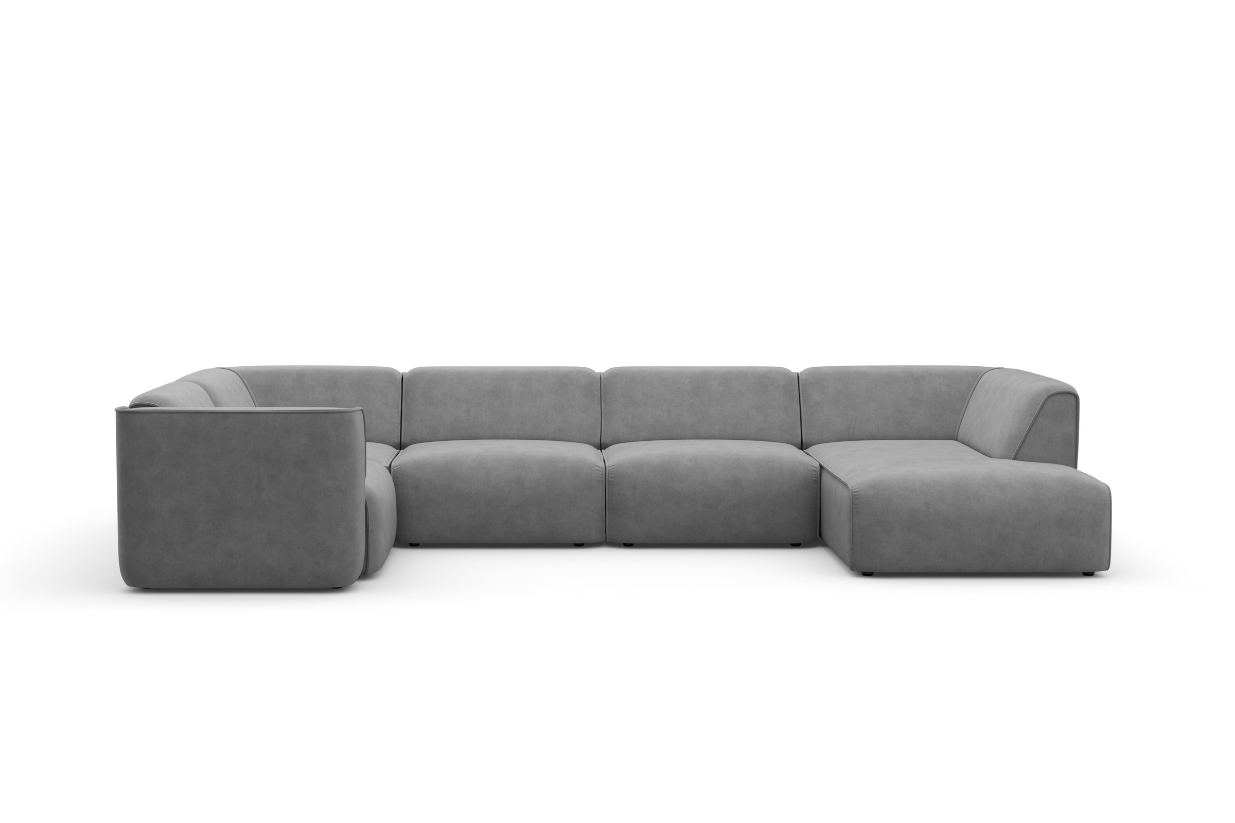 RAUM.ID Wohnlandschaft »Merid U-Form, jederzeit durch Module erweiterbar, B/T/H: 367/206/70 cm«, als Modul oder separat verwendbar, für individuelle Zusammenstellung