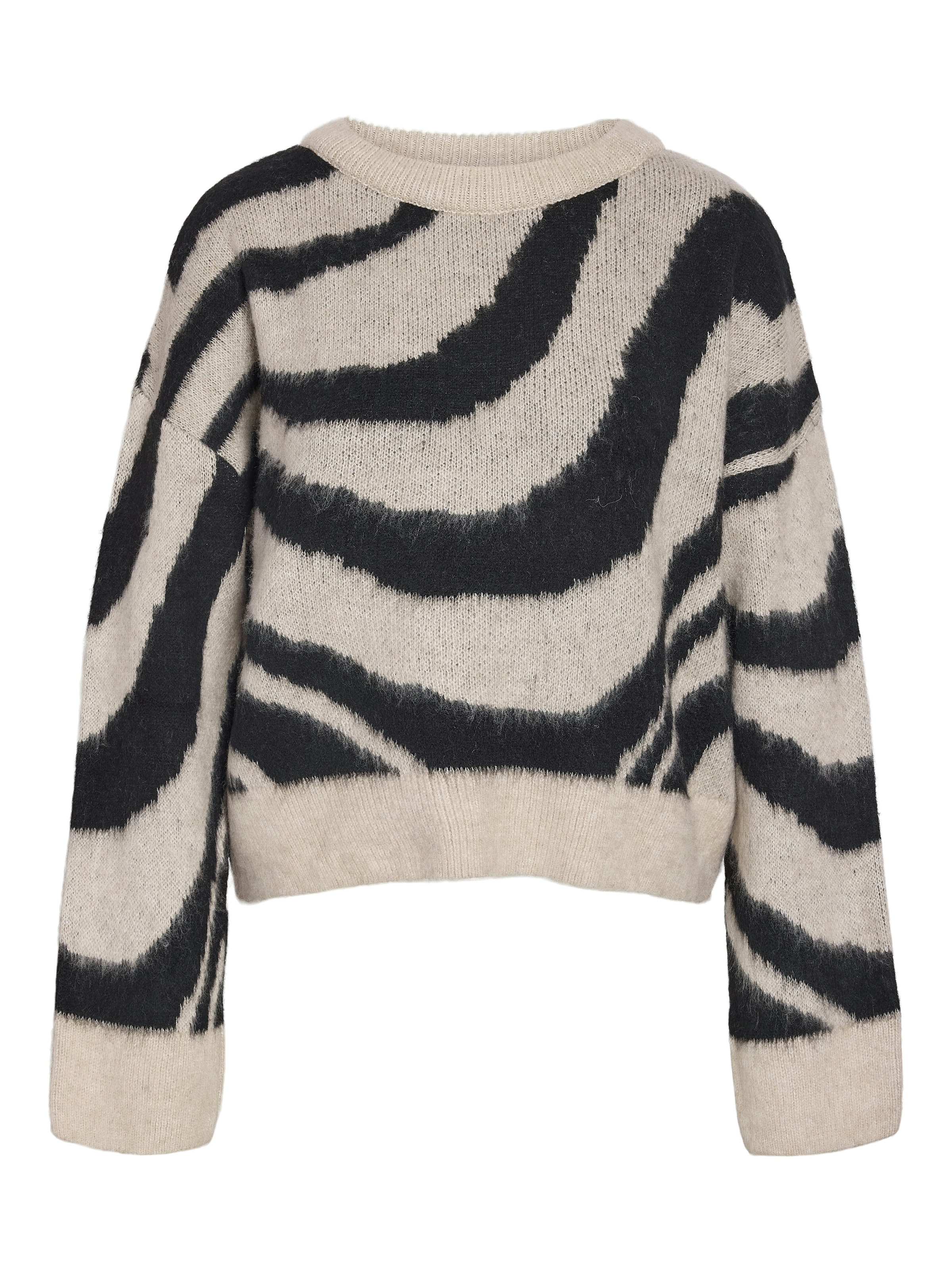 Noisy may Strickpullover »NMSOFF L/S O-NECK KNIT NOOS« Materialmix, regular fit
