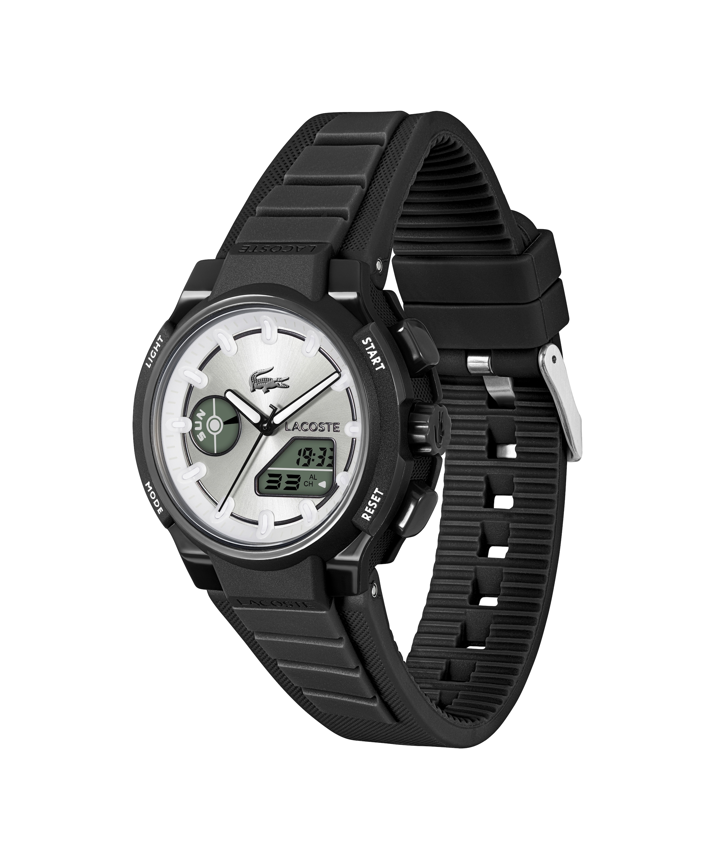Lacoste Digitaluhr »LC33« Quarzuhr, Armbanduhr, Damenuhr, Herrenuhr, Silikonarmband, digital