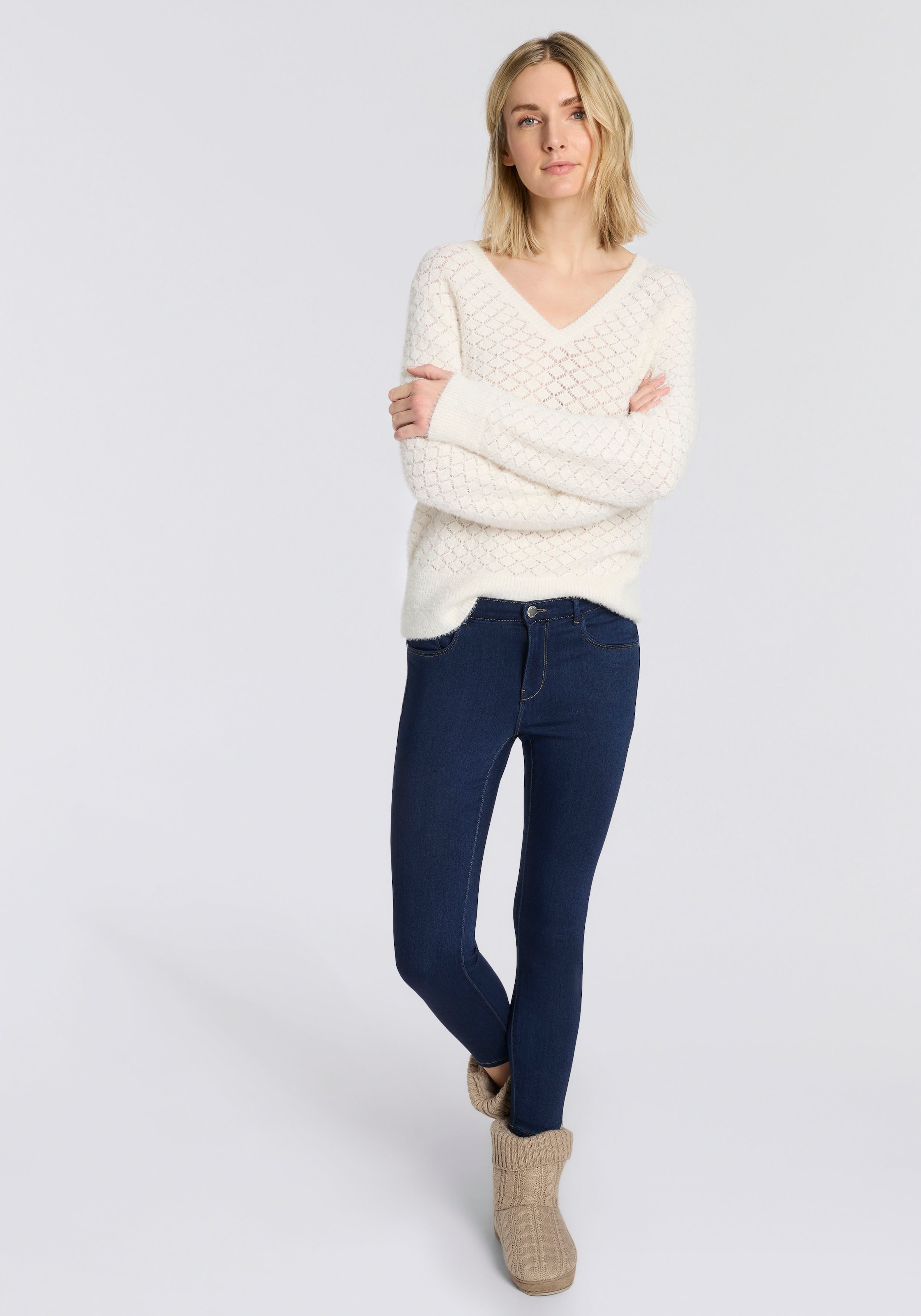 Apollo Pantoffel  2 tlg.  aus Wildlederimitat mit Gummisohle