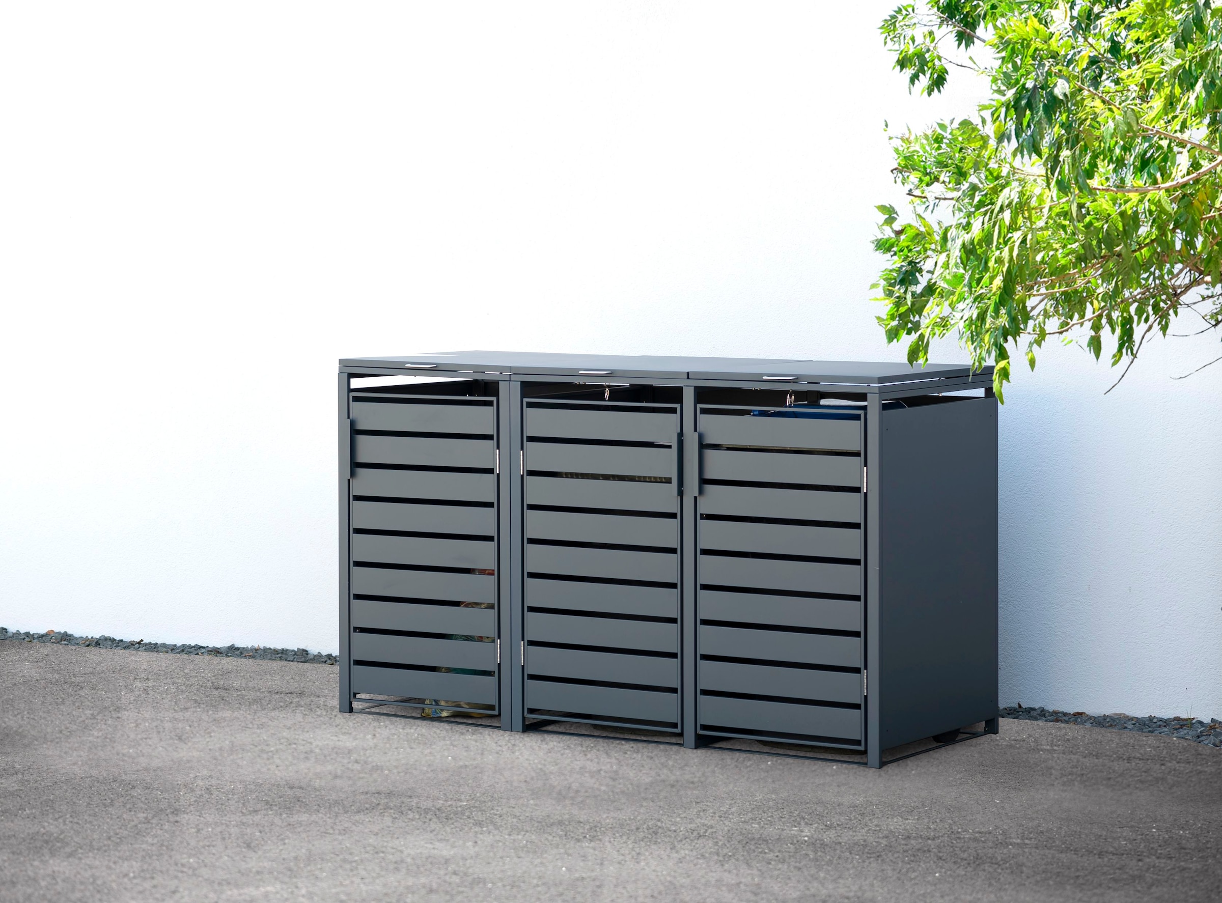 WESTMANN Mülltonnenbox »Kubus«, Platz für 3x240 L Mülltonnen