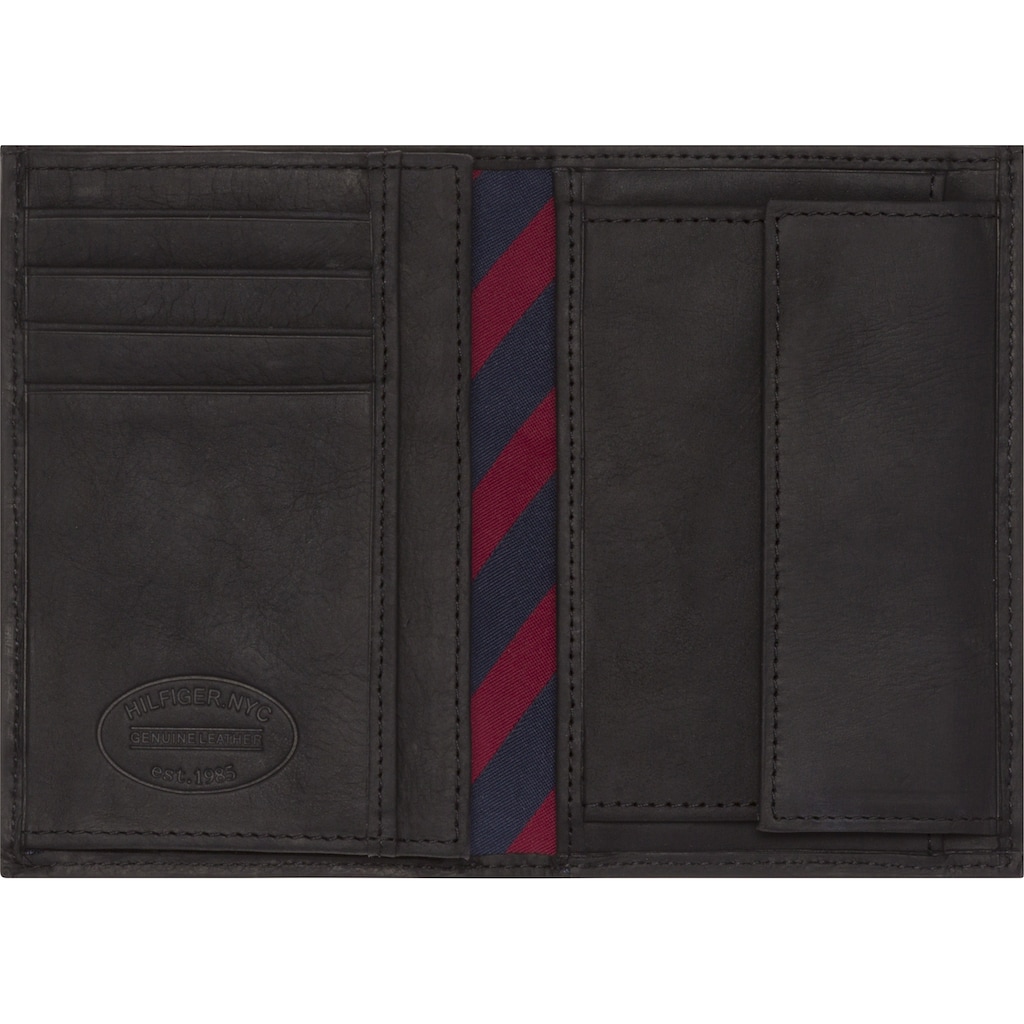 Tommy Hilfiger Geldbörse »JOHNSON N/S WALLET W/COIN POCKET«, aus echtem Leder im Hochformat