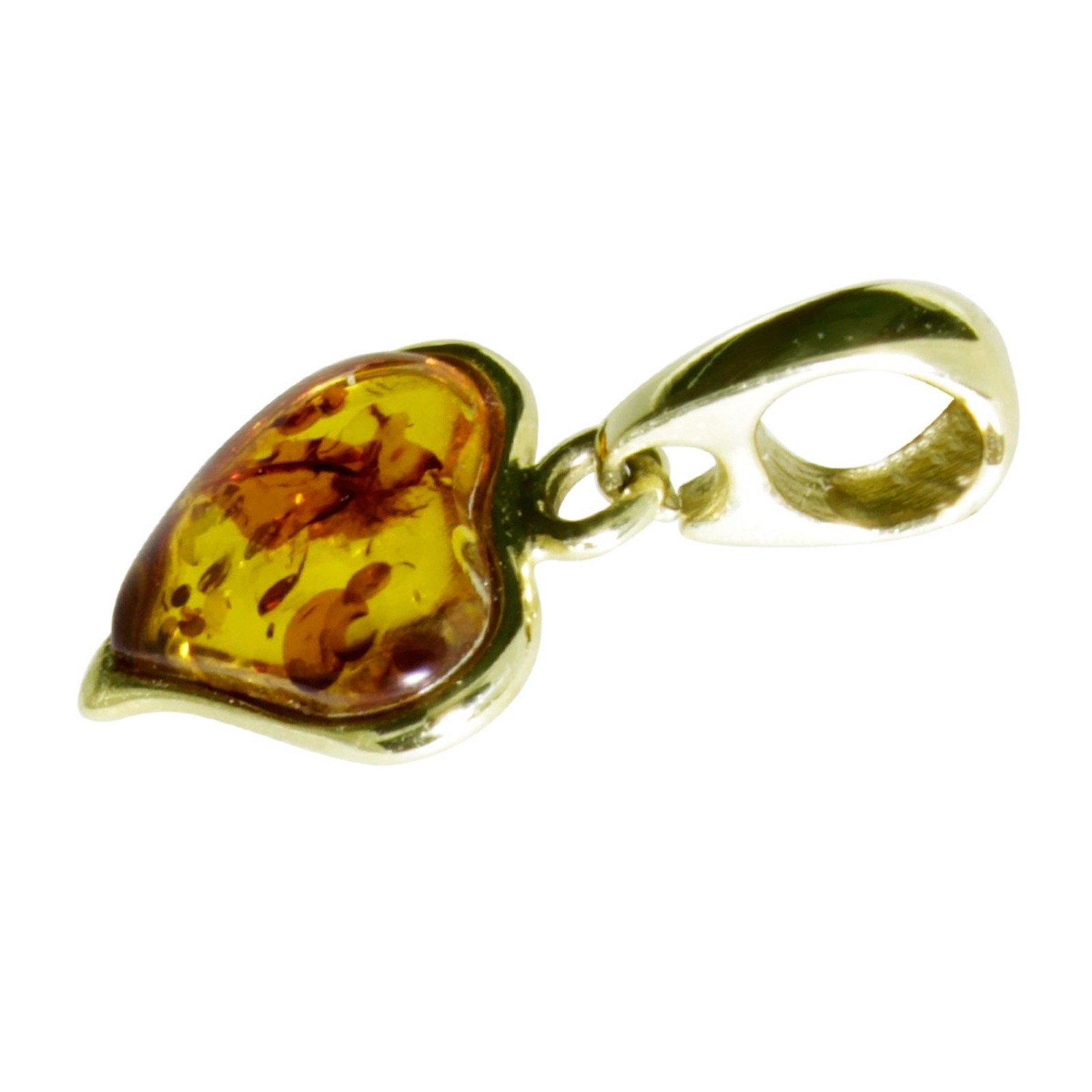 OSTSEE-SCHMUCK Kette mit Anhänger »Ostsee-Schmuck Kette mit Anhänger Herz Kette mit Anhänger Herz«, (2 tlg.)