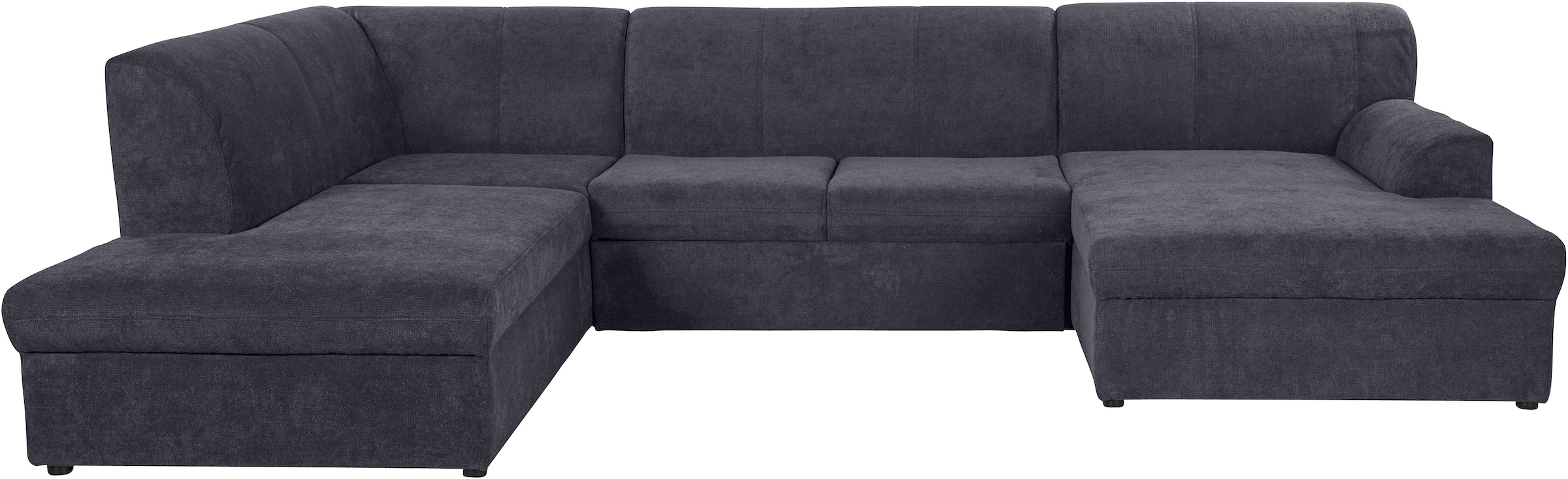DOMO collection Wohnlandschaft »Topper, elegant und zeitlos, komfortabel, U-Form«, wahlweise mit Bettfunktion
