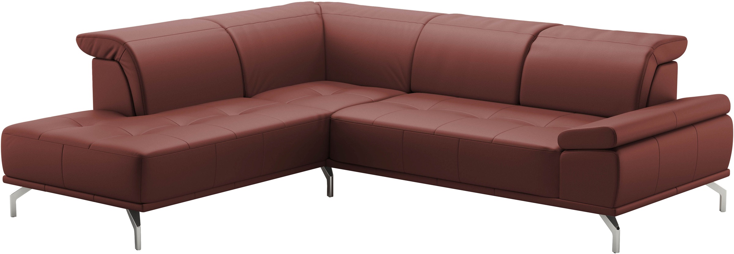 Places of Style Ecksofa »Caluna«, Inkl.Sitztiefenverstellung, wahlweise mit Kopf- und Armteilverstellung
