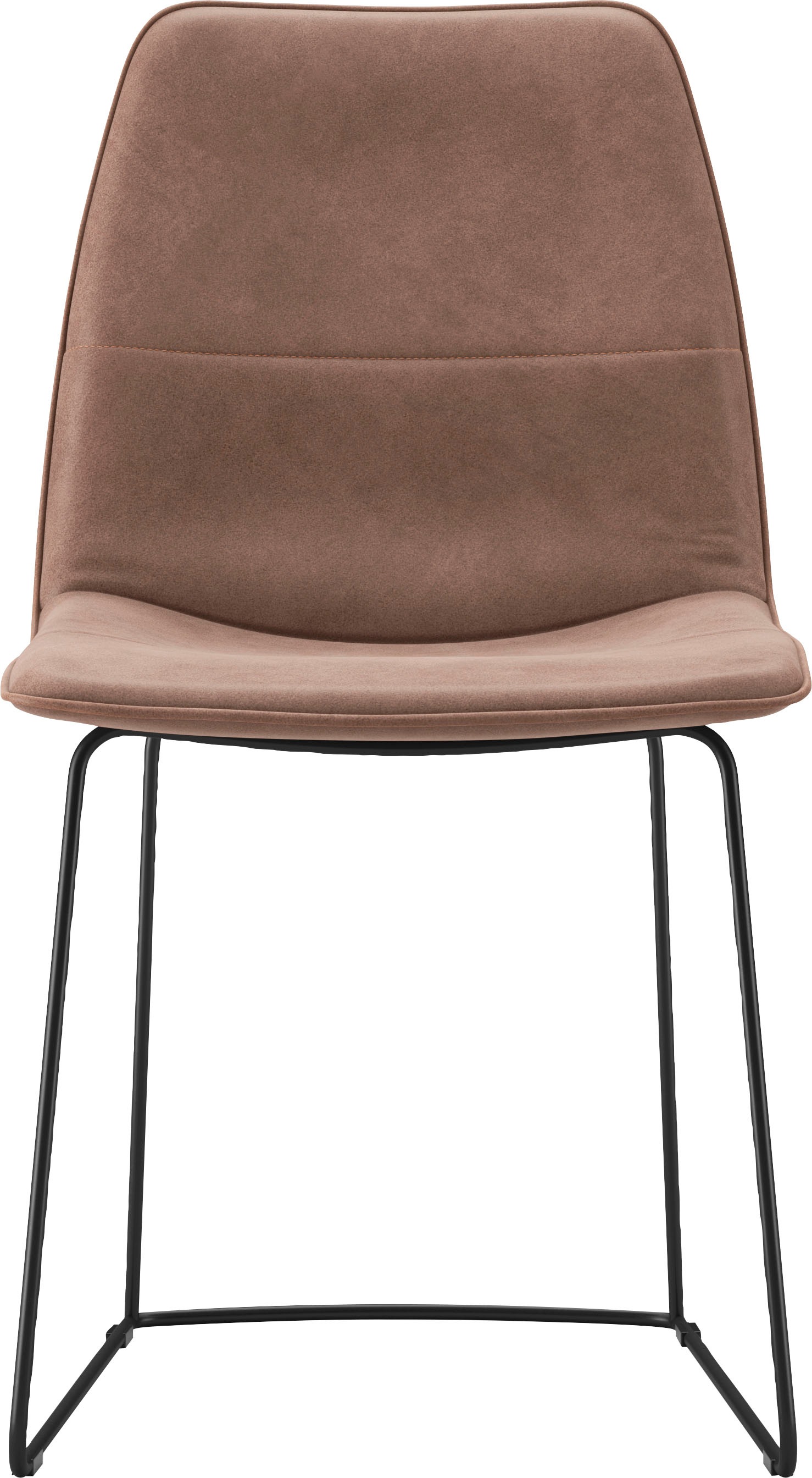 freistil ROLF BENZ Schalenstuhl »117« () 4 Stk. Leder 9200 mit schmalem Met günstig online kaufen