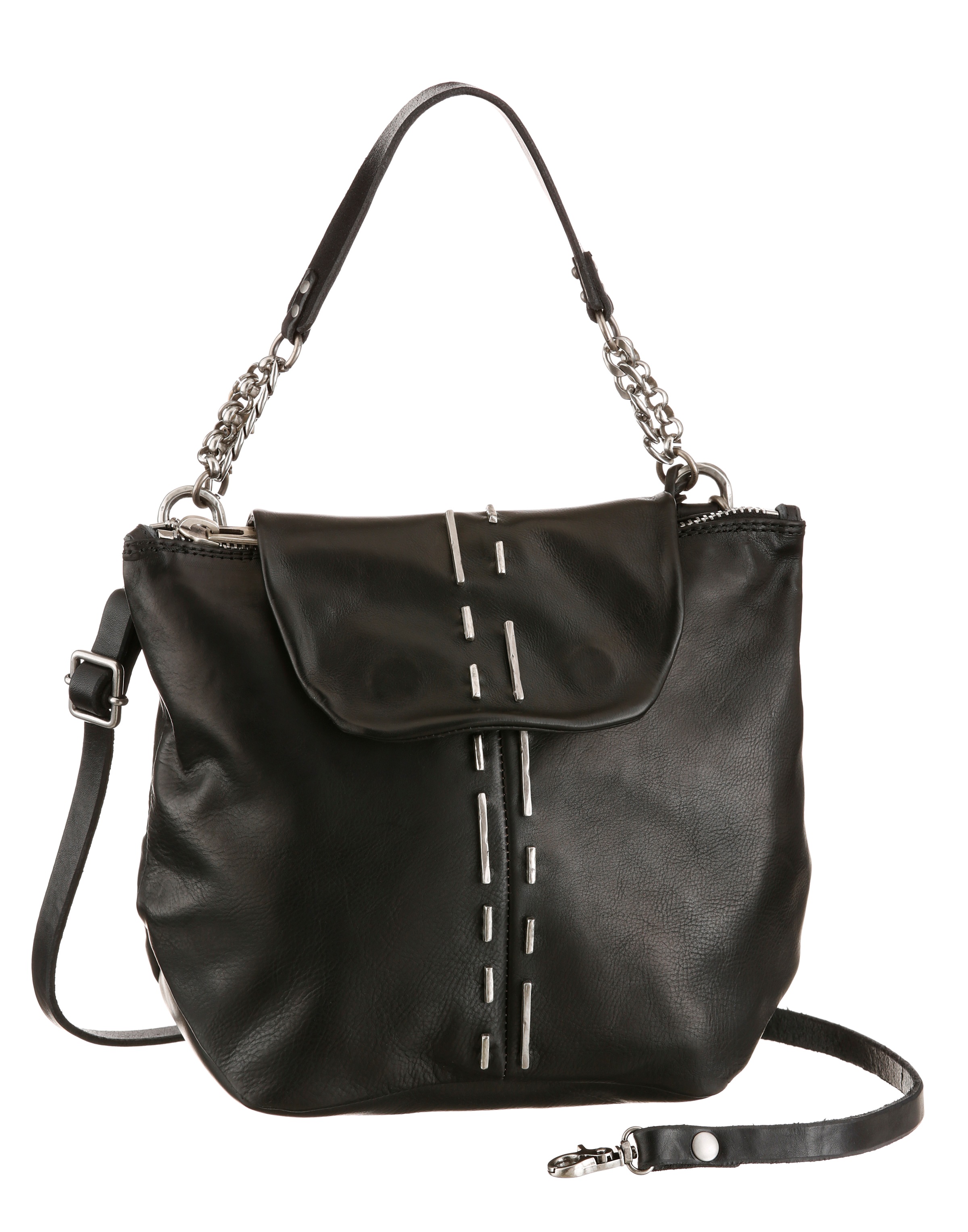 A.S.98 Schultertasche, mit silberfarbenen Details kaufen