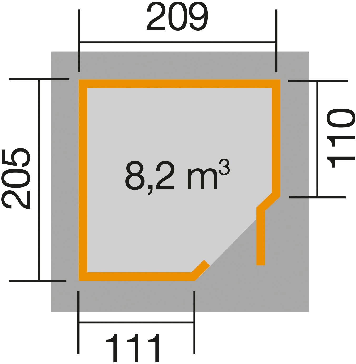 weka Gartenhaus »229 A«