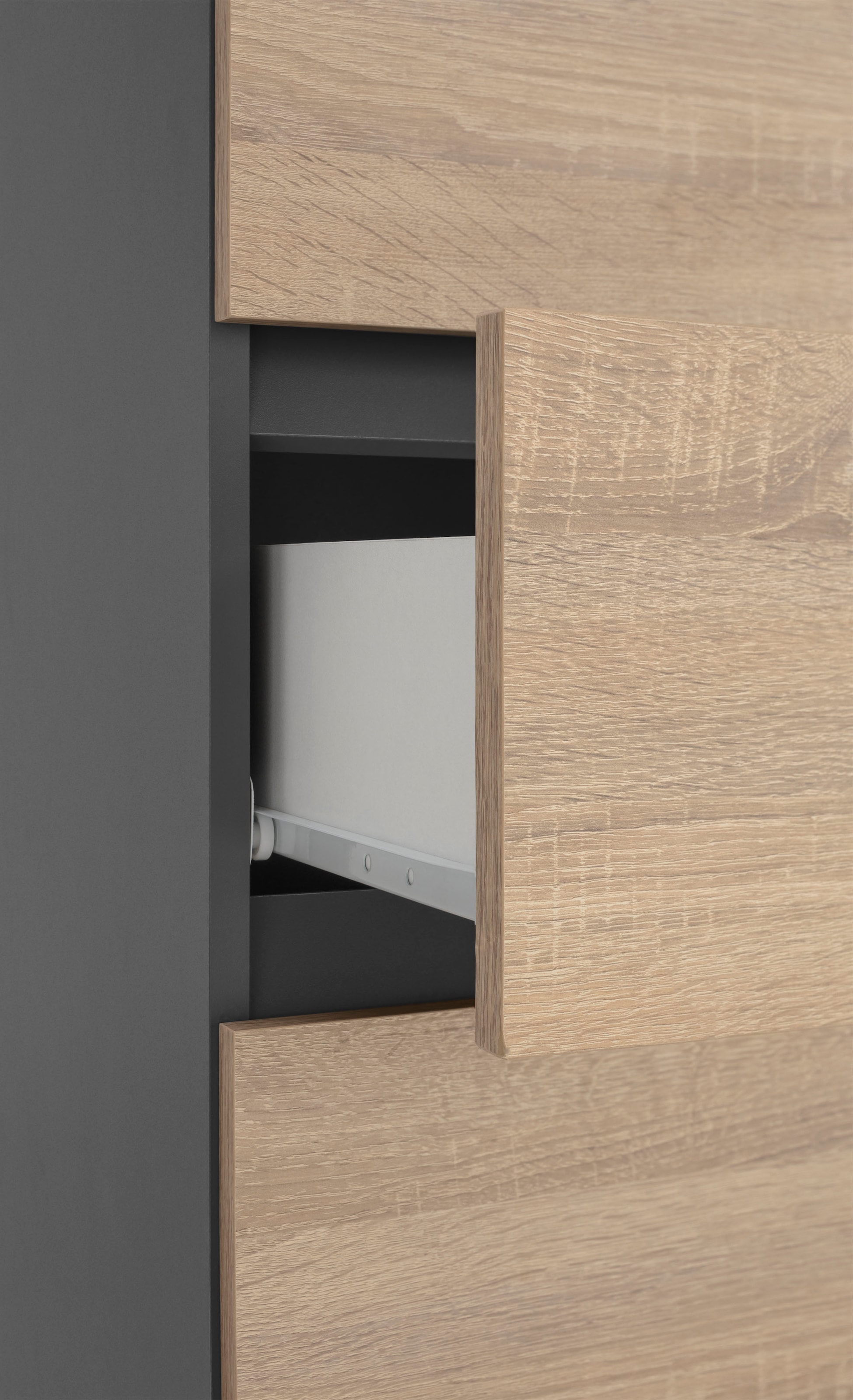 Home affaire Hochschrank »Wisla«, Höhe 180 cm, mit Türen & Schubkasten