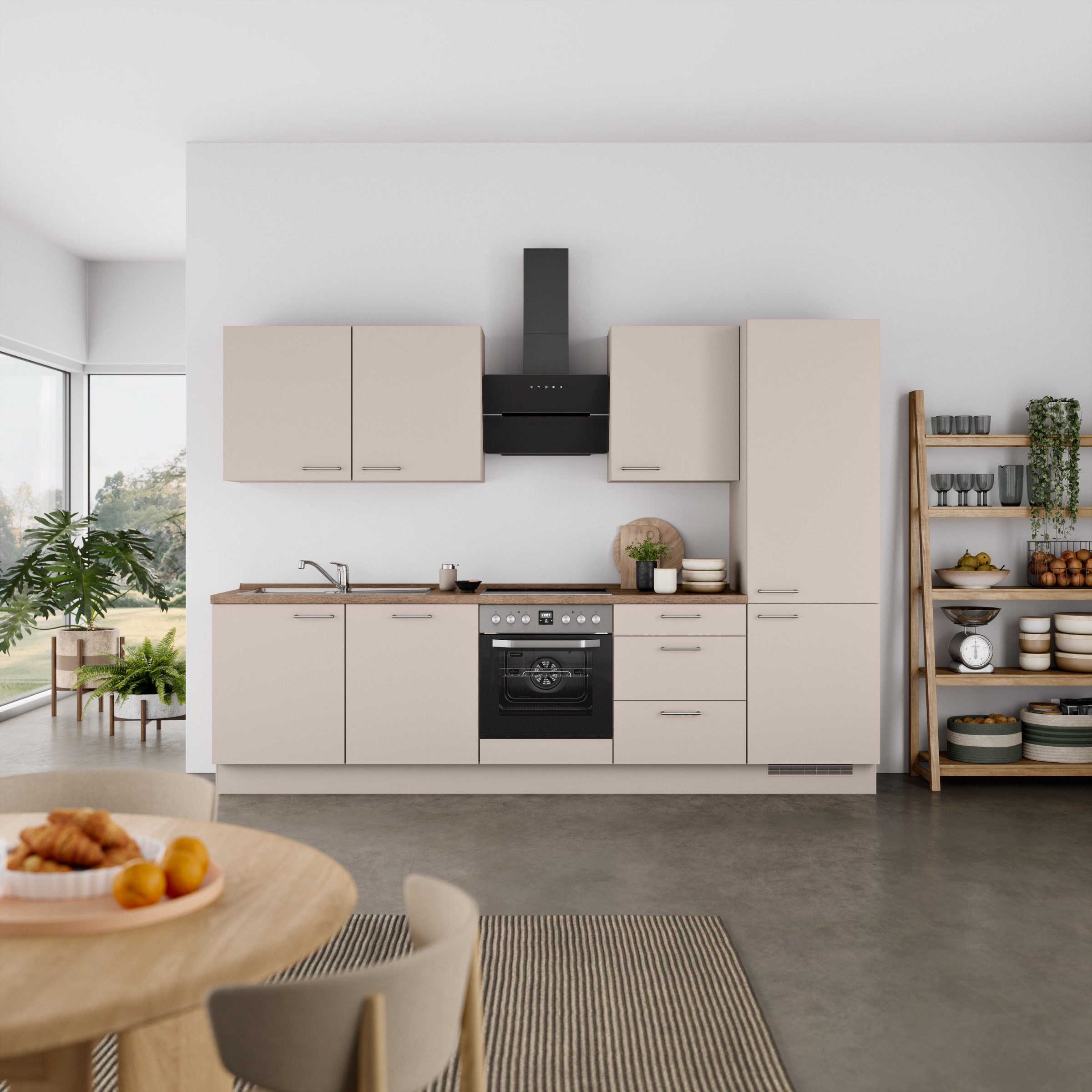 nobilia® Küchenzeile »"Laser II", Ausrichtung wählbar, Breite 300 cm« vormo günstig online kaufen