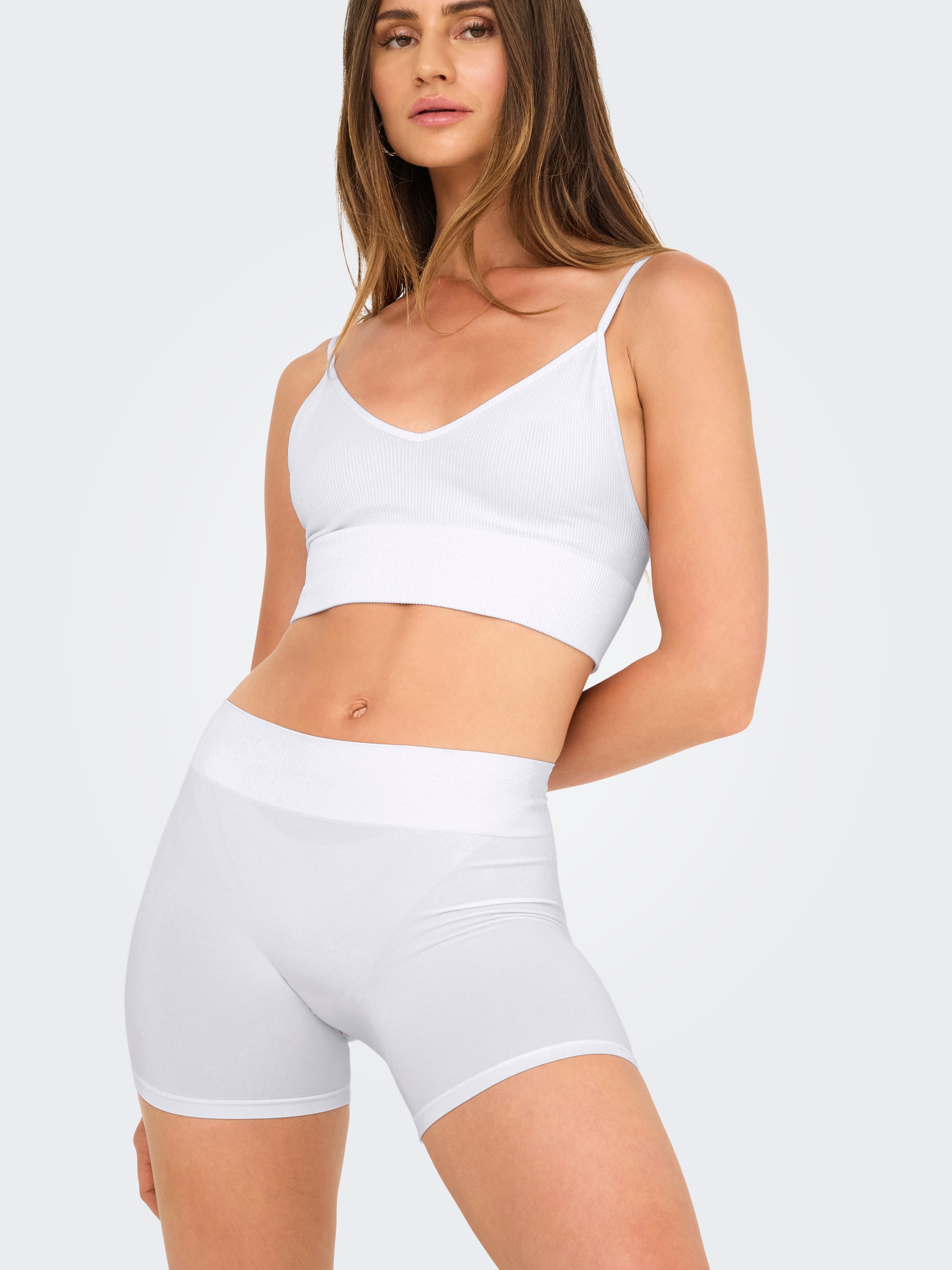 ONLY Hotpants »ONLVICKY S-LESS MINI SHORTS 2-PACK«, (Packung, 2 tlg.)