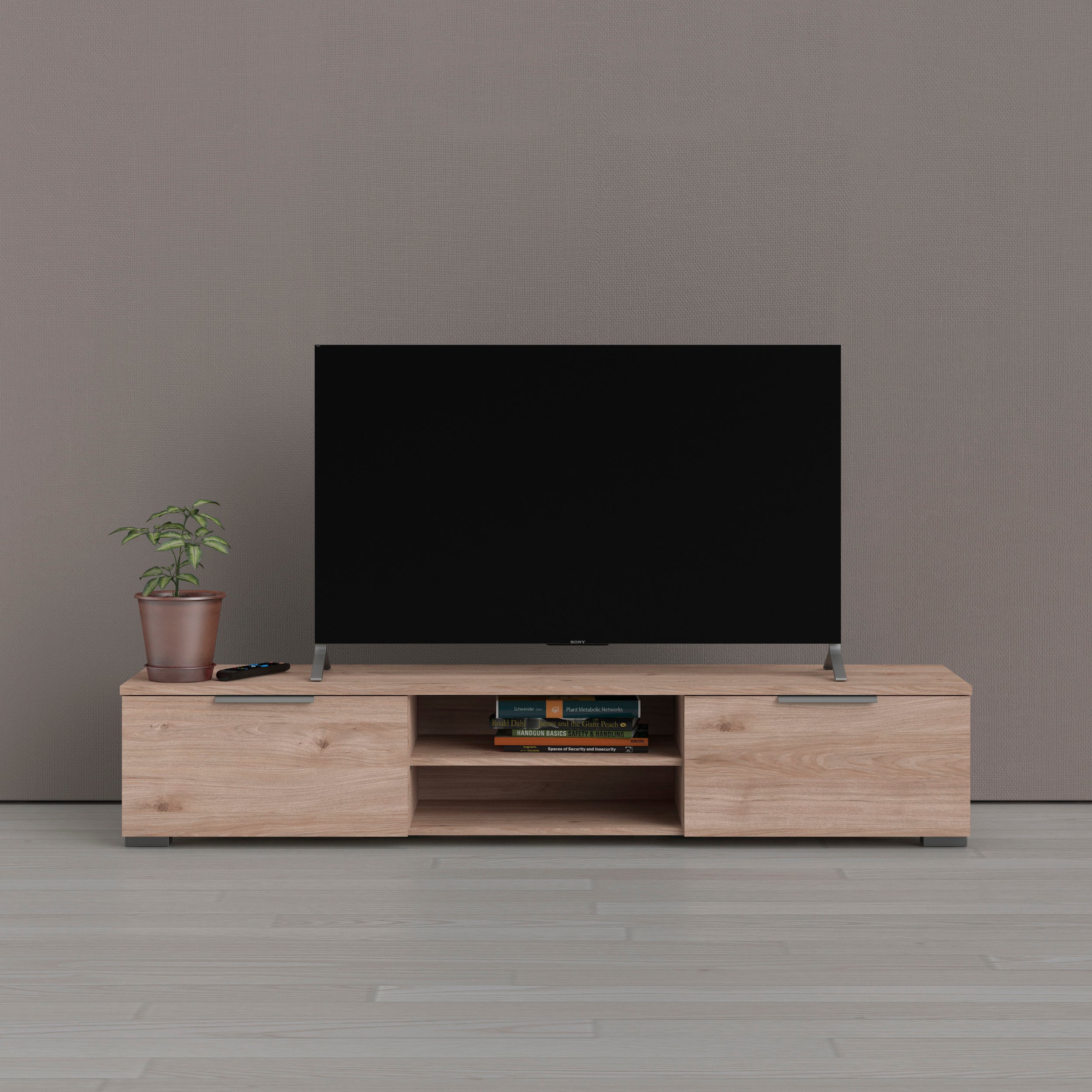 INOSIGN TV-Board »Match, TV-Möbel, Fernsehtisch, TV-Unit, Media-Möbel, Sideboard,«, mit 2 Schubladen und 1 offenen Fach, Breite 172,7 cm, Höhe 33 cm