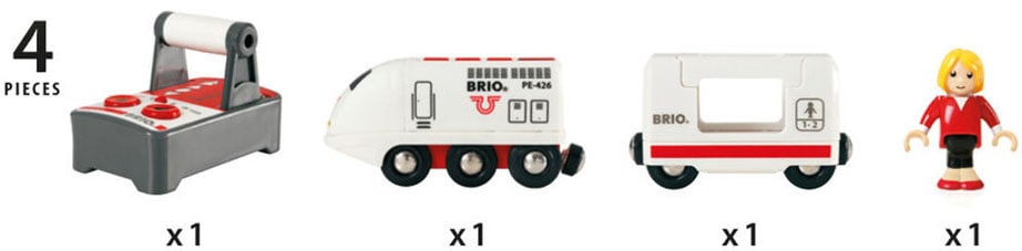 BRIO® Spielzeug-Eisenbahn »BRIO® WORLD, IR Express Reisezug«, mit Licht und Soundfunktion