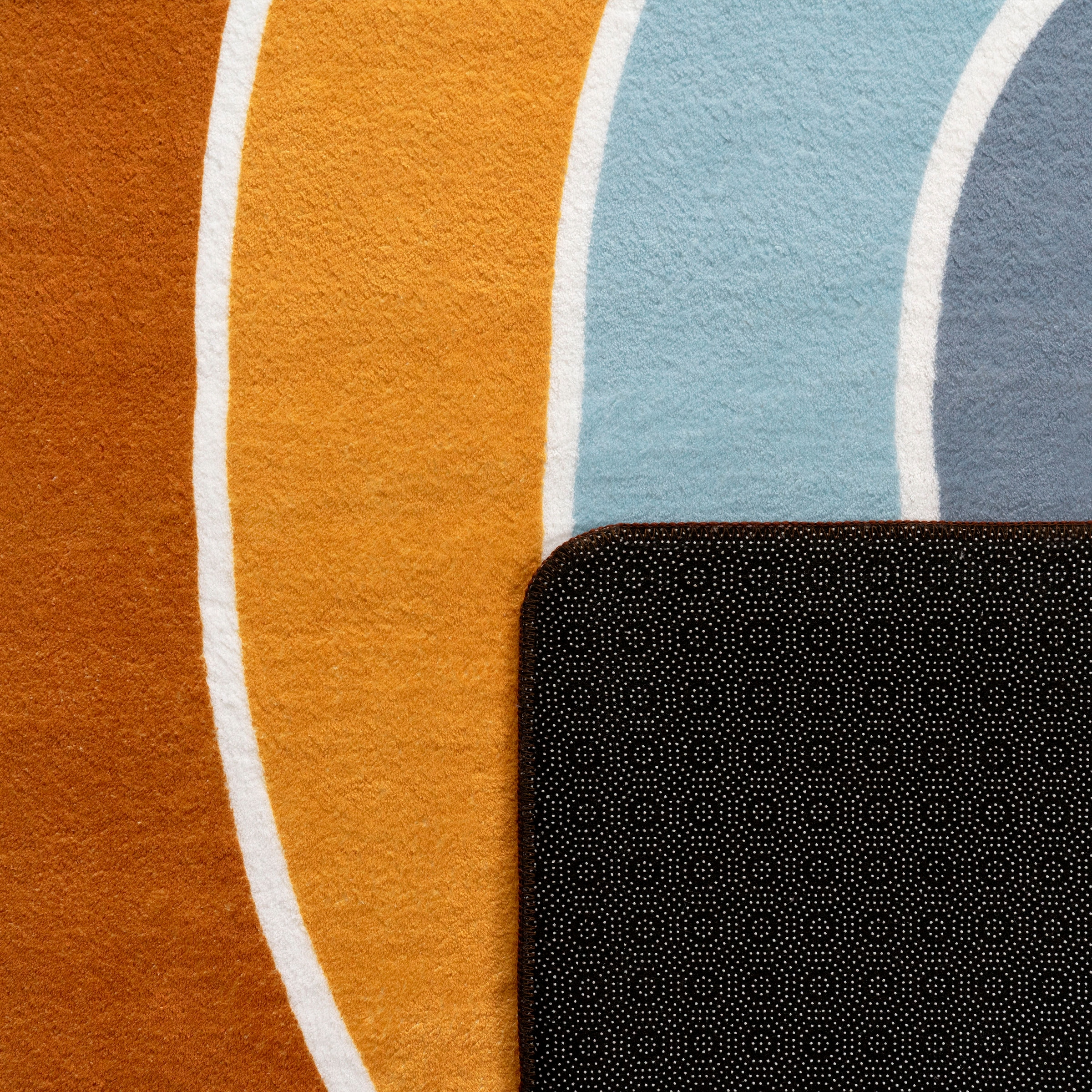 Paco Home Kinderteppich »Niloya 366« halbrund 12 mm Höhe Spielteppich, Kurzflor, Motiv Regenbogen, waschbar