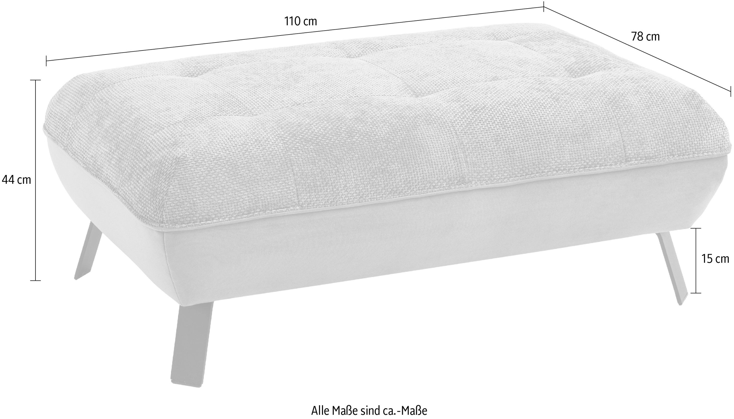 exxpo - sofa fashion Hocker, bequem und modern