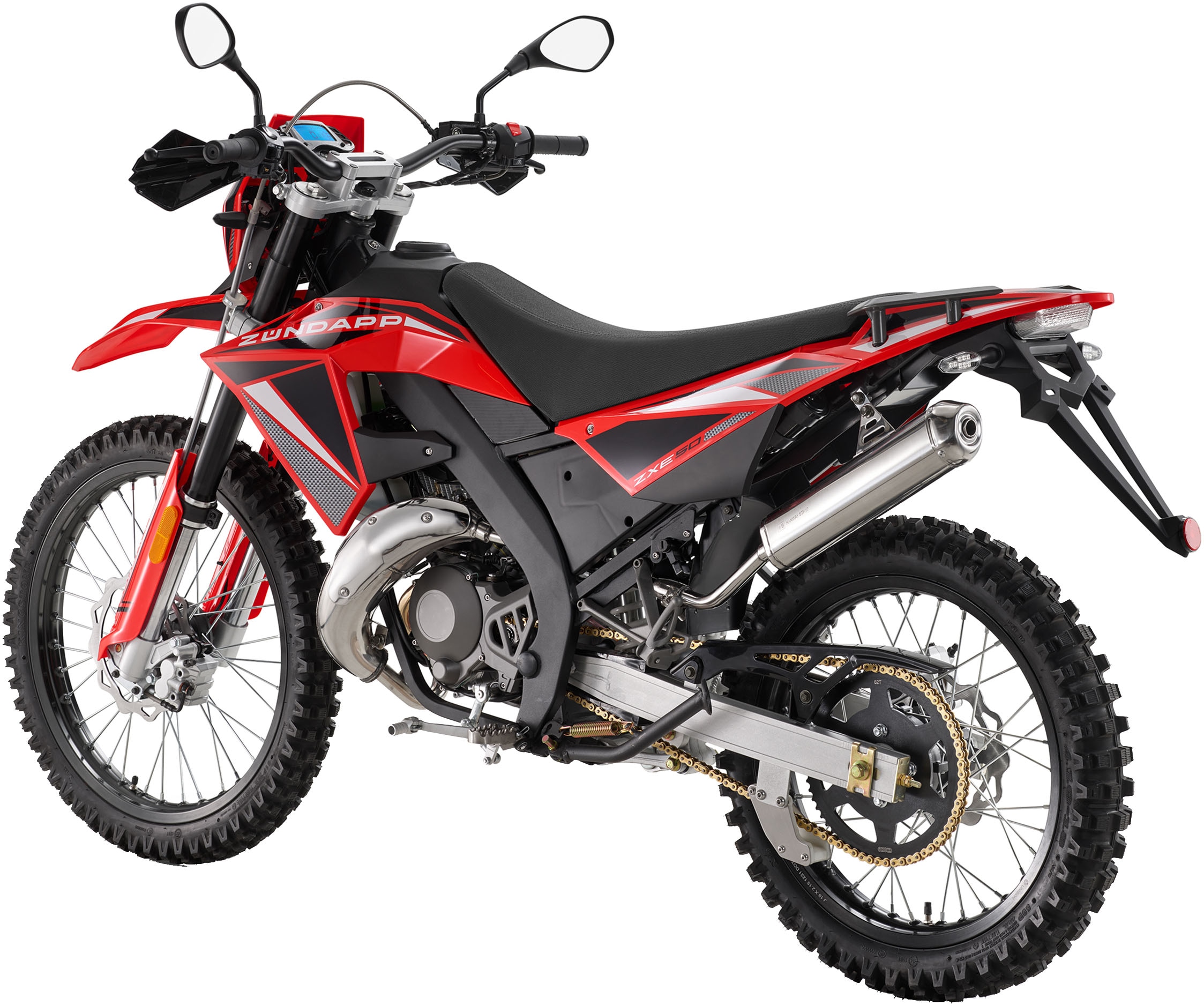 Zündapp Motorrad »ZXE 50 Enduro E5 (45km/h) rot/schwarz«, 50 cm³, 45 km/h, Euro 5, 4,75 PS