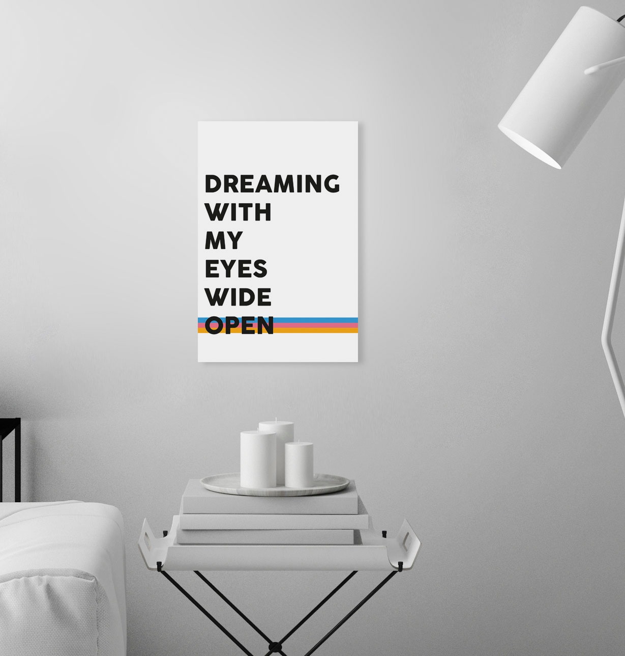 queence Leinwandbild »Spruch Dreaming«, Kunst-Modern-Schriftzug-Sprüche & T günstig online kaufen
