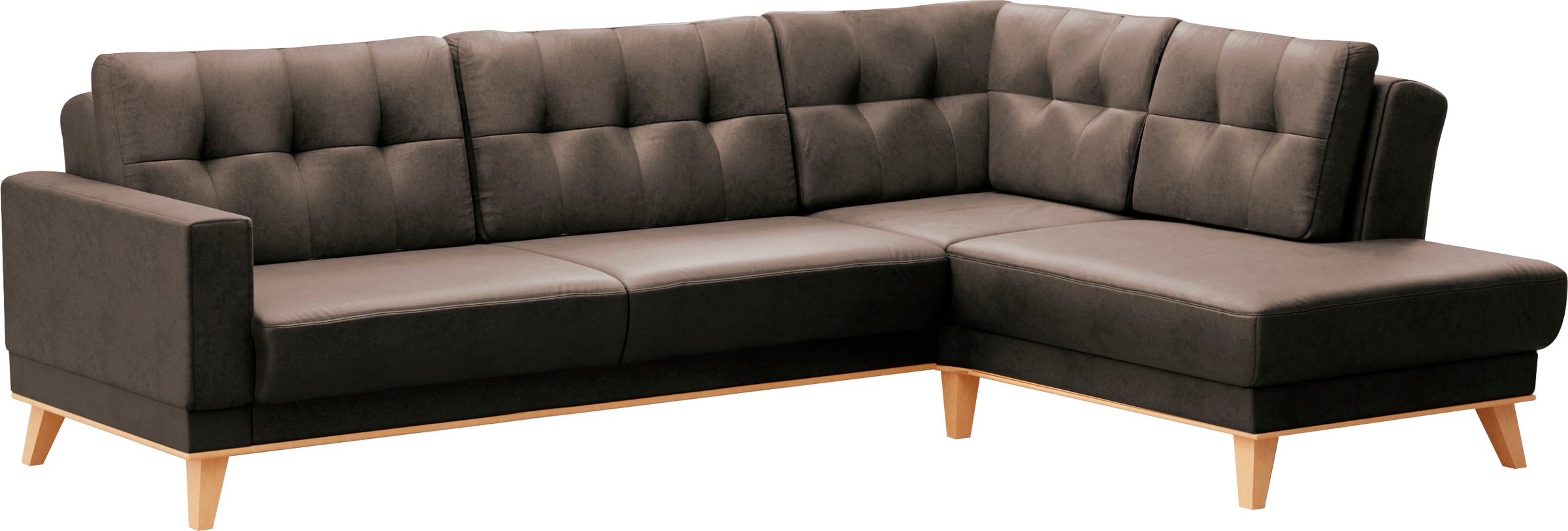 sit&more Ecksofa »Lavida L-Form«, wahlweise mit Kippfunktion und Bettkasten