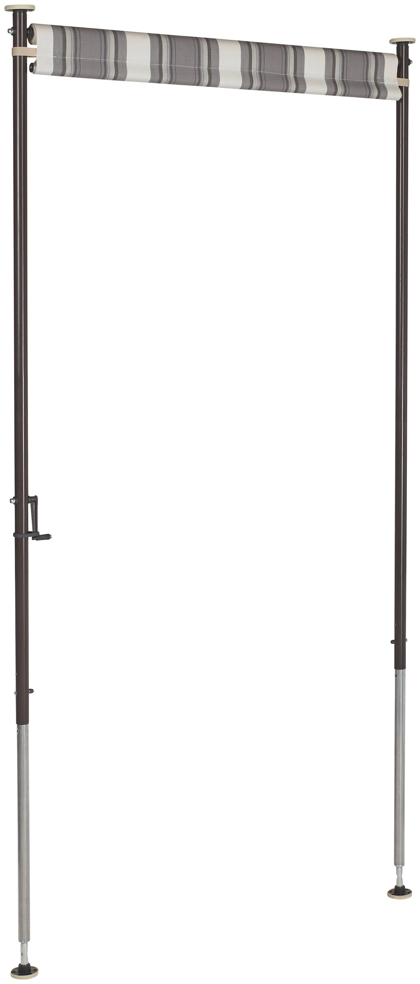 Angerer Freizeitmöbel Klemm-Senkrechtmarkise anthrazit/grau, BxH: 120x225 cm