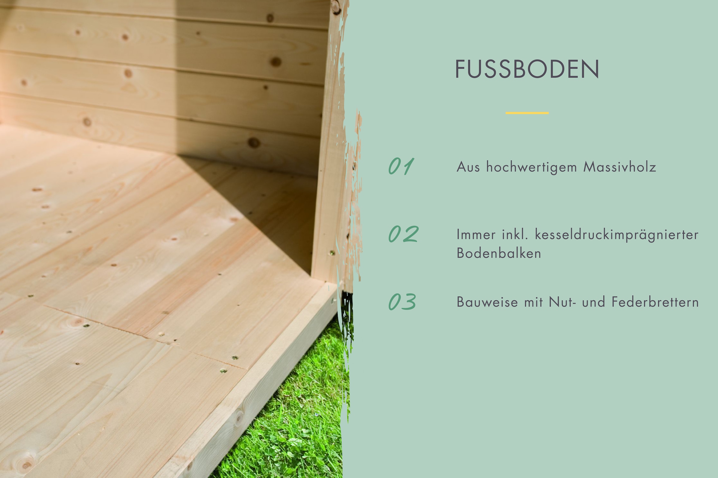 Karibu Gartenhaus »Kolimasee 7«, naturbelassen