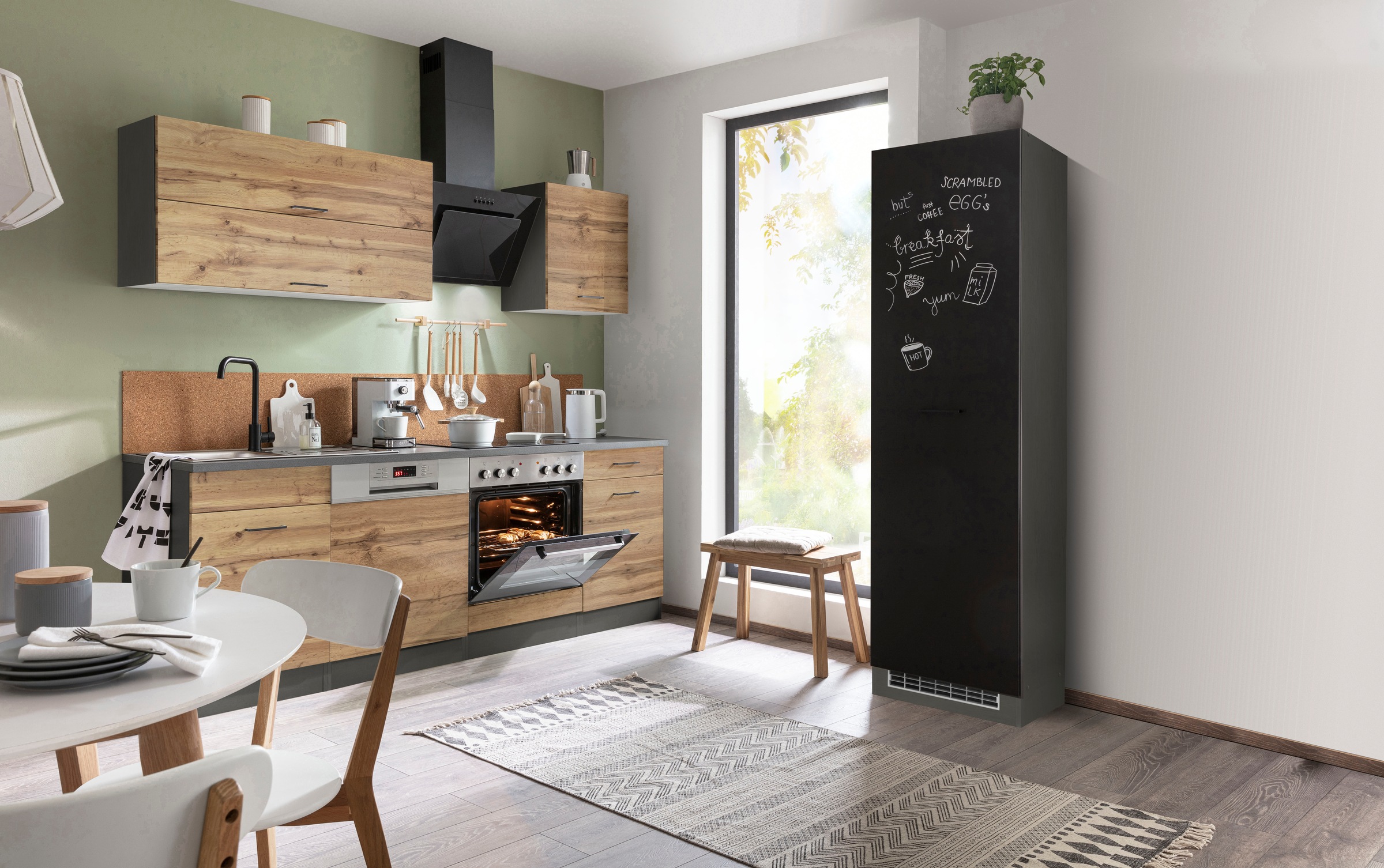 KOCHSTATION Küchenzeile »KS-Trier«, mit E-Geräten, Breite 270 cm