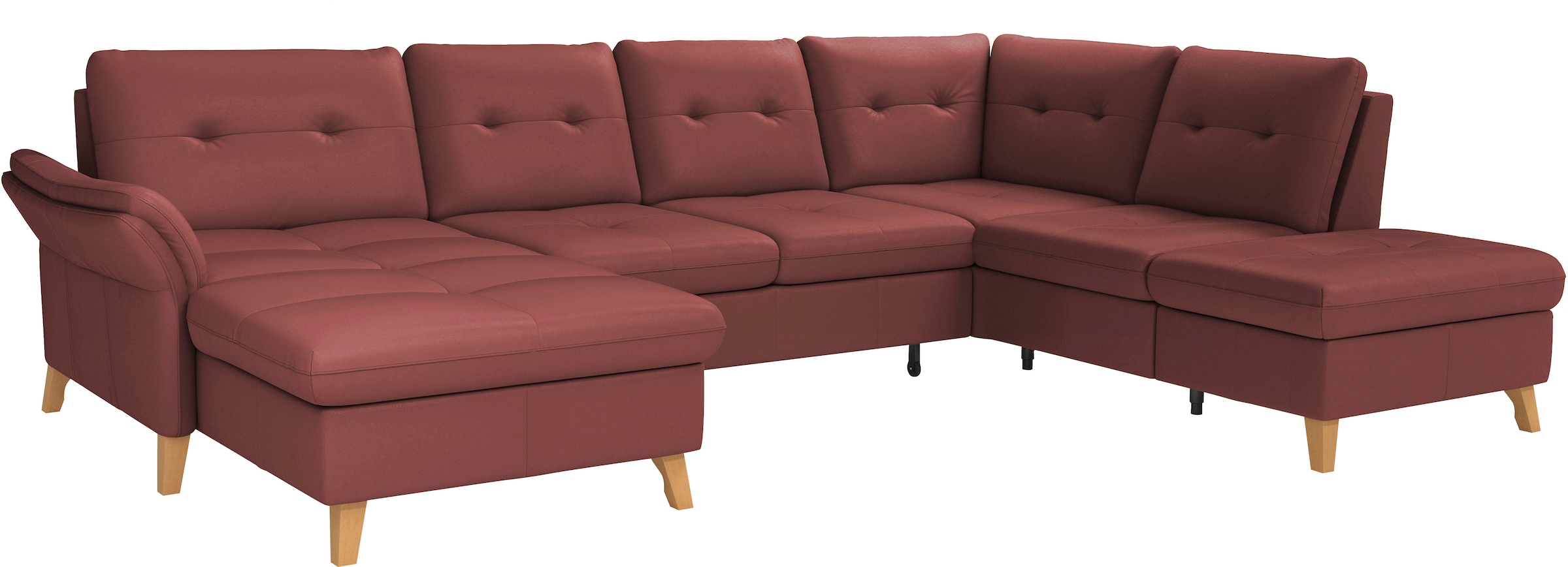 sit&more Wohnlandschaft »Göteborg«, inkl. Sitztiefenverstellung, wahlweise mit Bettfunktion & Bettkasten