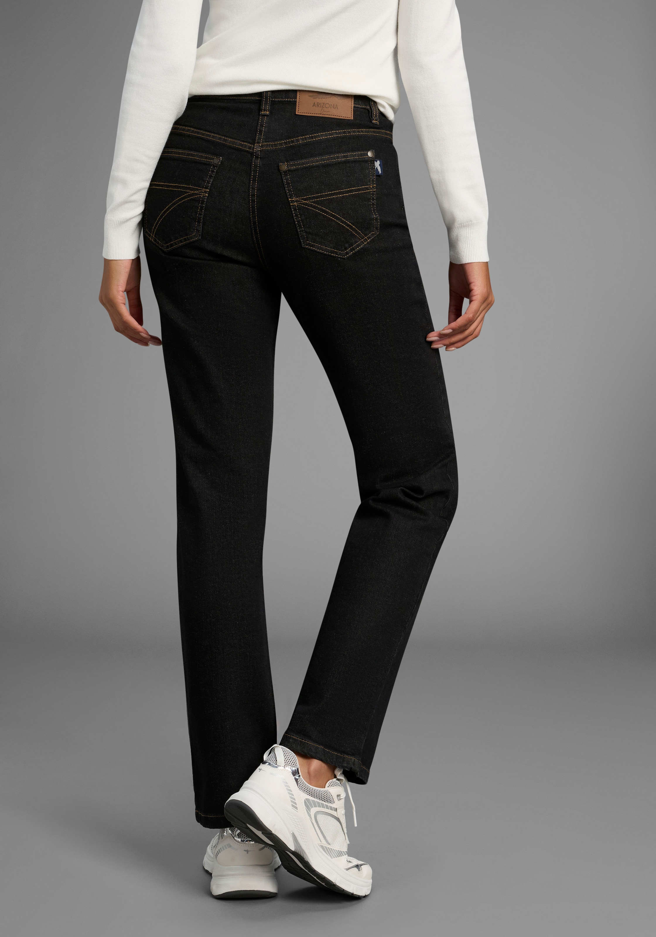 Arizona Gerade Jeans »Annett«, bequeme Passform, 5-Pocket-Style, hohe Taille