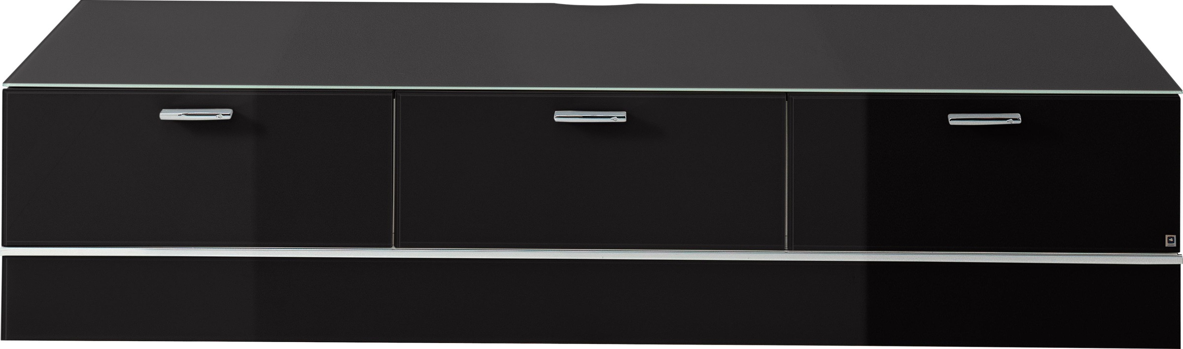 LEONARDO Lowboard »CUBE«, auf Sockel, mit 3 Schubladen, Breite 189 cm
