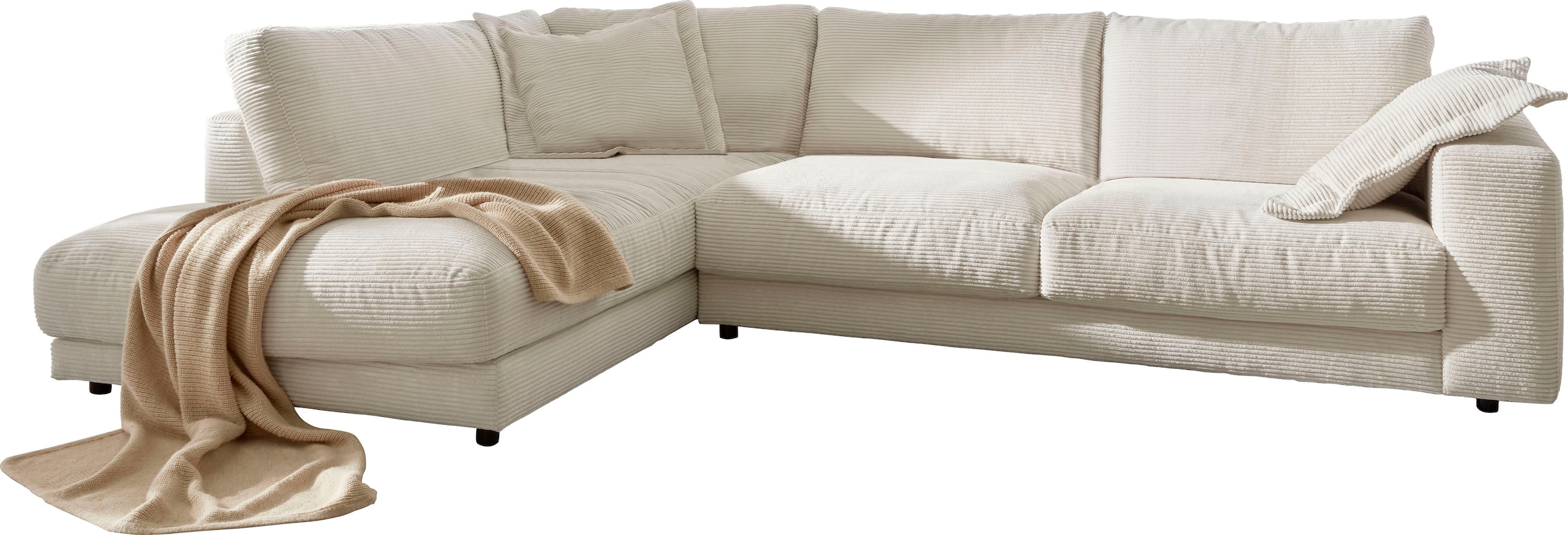 Places of Style Ecksofa "Enisa XXL B/T/H: 325/224/85 cm L-Form", Kuschelig, günstig online kaufen