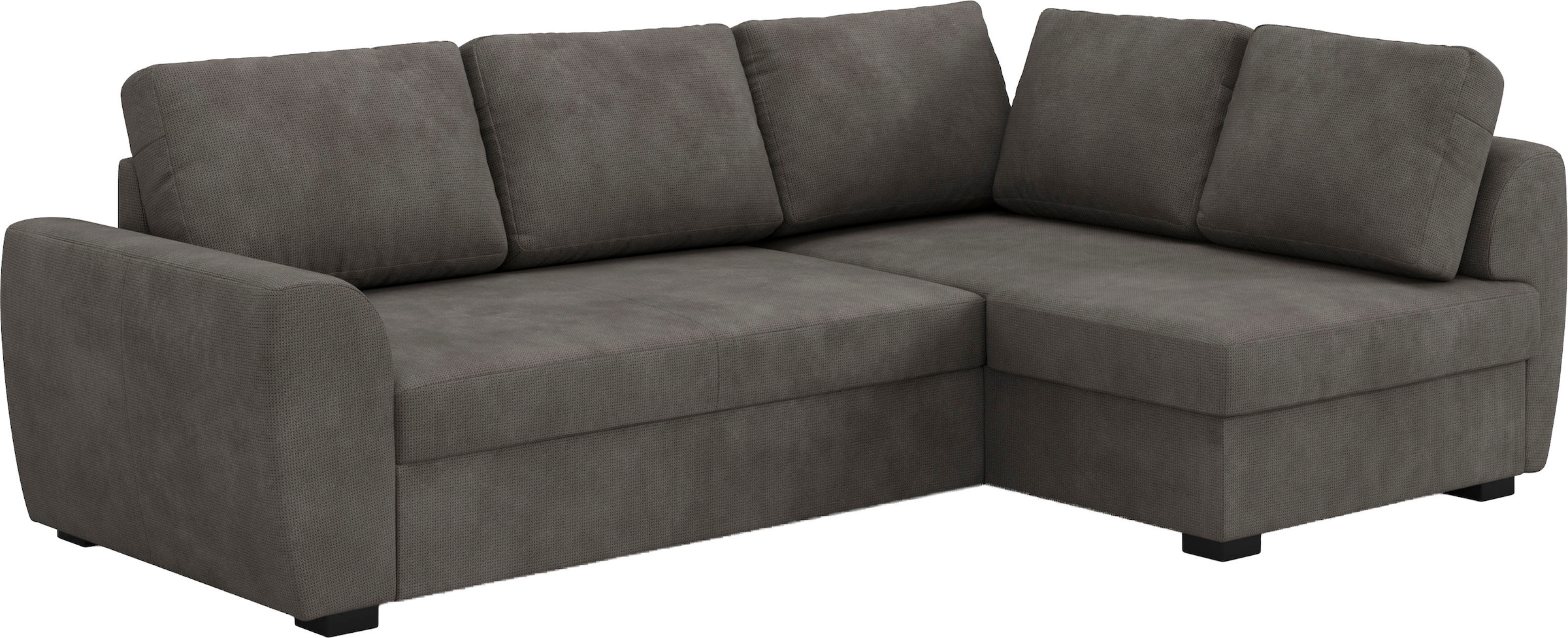 COTTA Ecksofa »Drift L-Form« optional auch mit Schlaffunktion, Wellenunterfederung