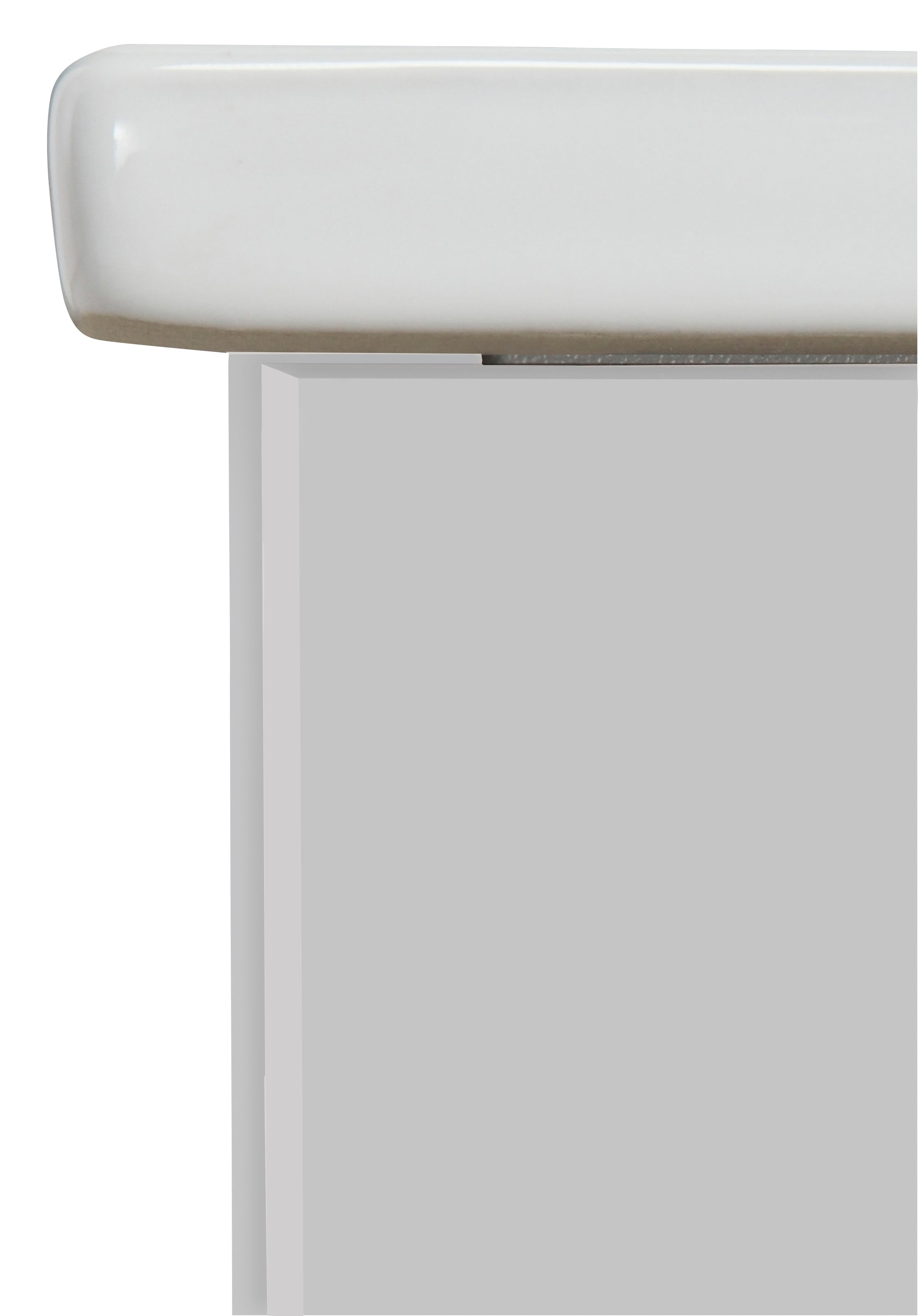 welltime Waschtisch »Trento Light, 60cm, 80cm, 100cm, Keramik-Auflagebecken«, 1 feste Blende und 1 Auszug
