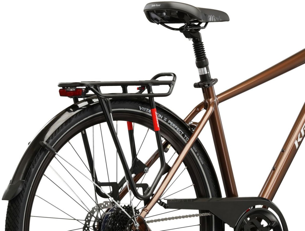 Kross Trekkingrad »Herren-Trekkingrad 28" Trans 5.0 Braun 18 Gänge« 18 Gang Shimano CUES U3020 Schaltwerk Kettenschaltung