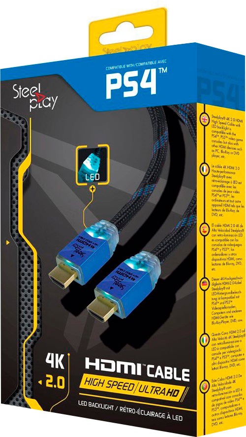 Steelplay HDMI-Kabel »4K High Speed Ultra HD Kabel 2« HDMI Typ A 200 cm