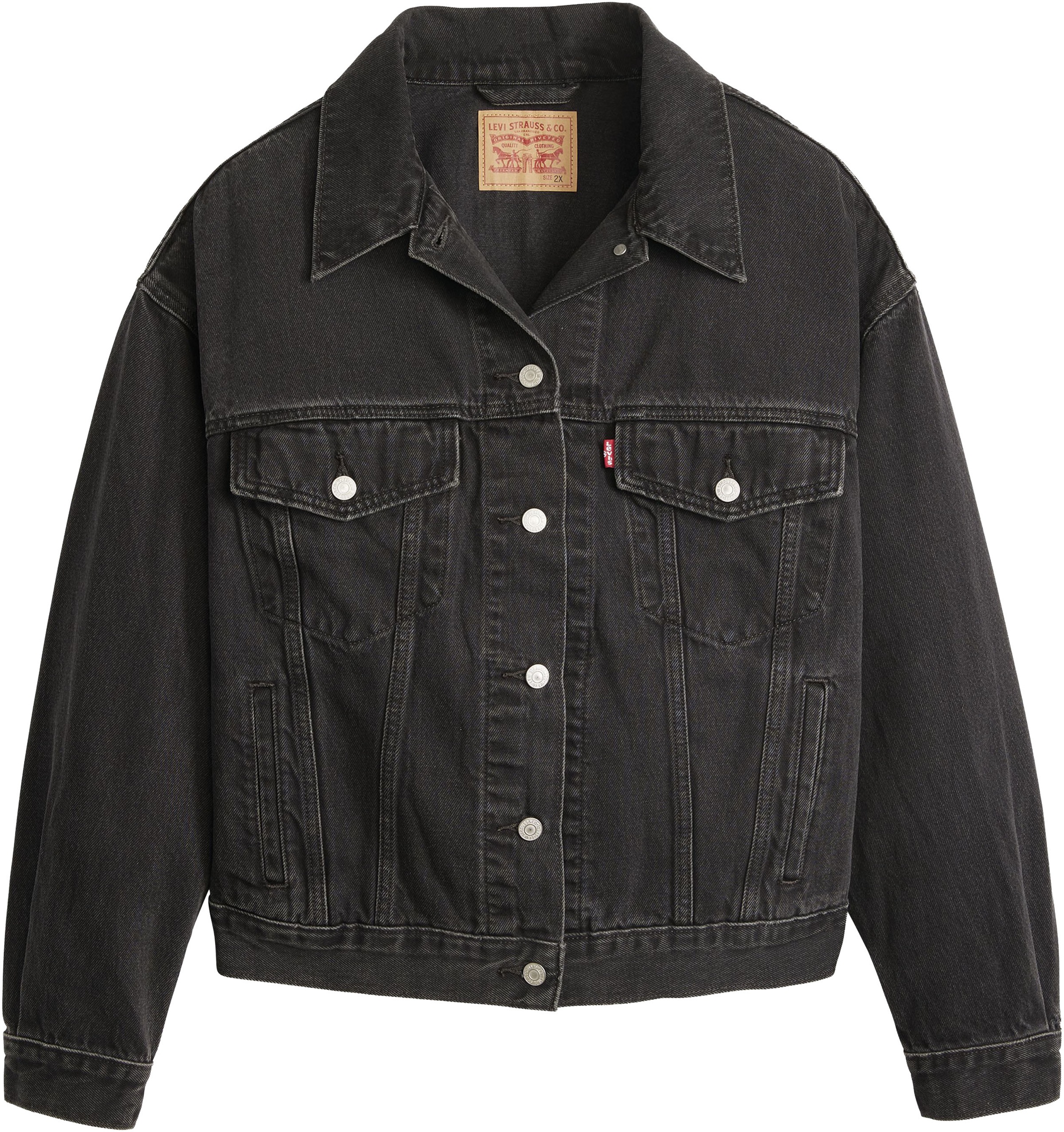 Levi's® Plus Jeansjacke »TRUCKER« in leichter Used-Waschung