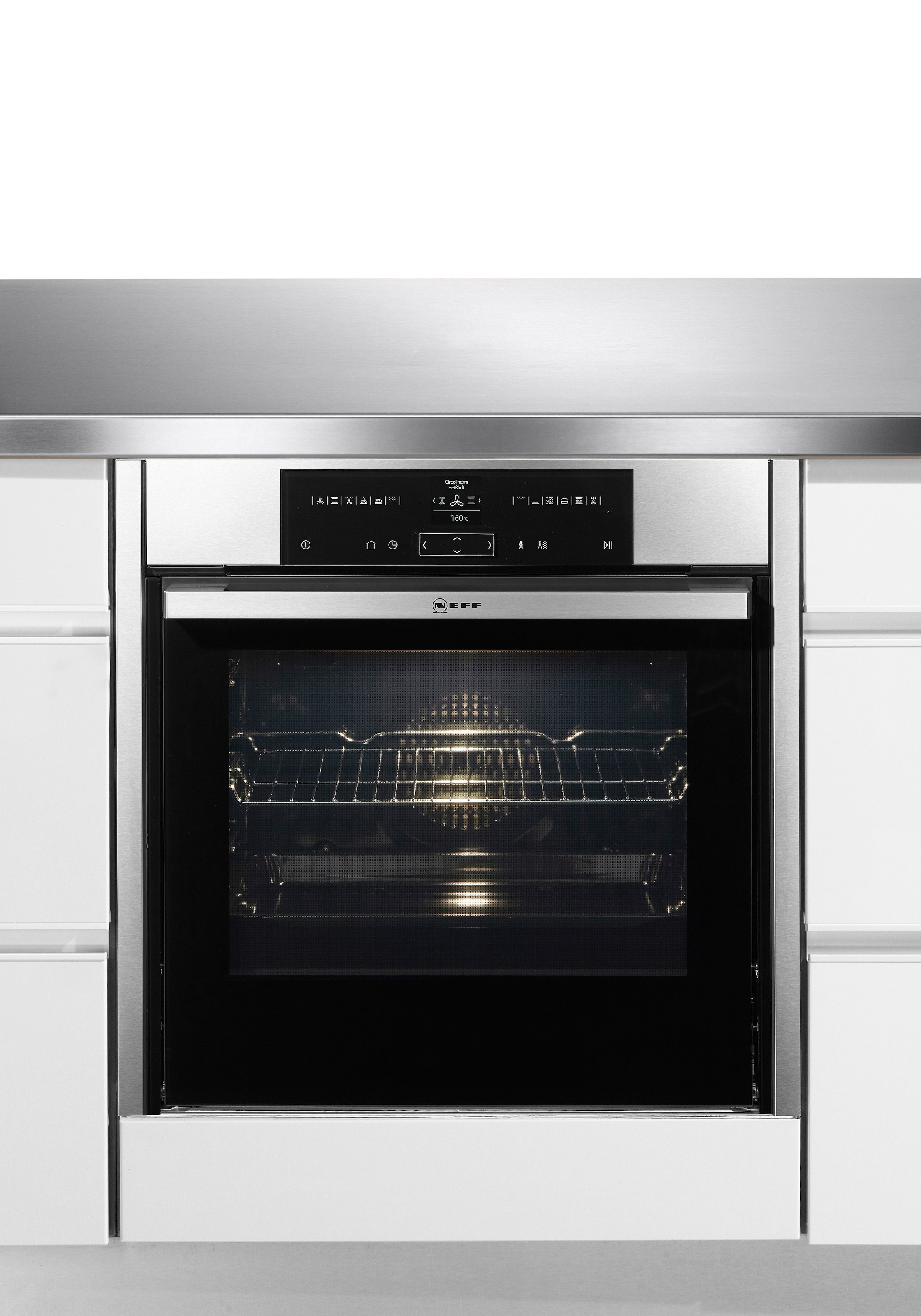 2. Bild von NEFF Pyrolyse Backofen »B55CR22N0«, N 70, B55CR22N0, mit Teleskopauszug nachrüstbar, Pyrolyse-Selbstreinigung, mit Slide&Hide®