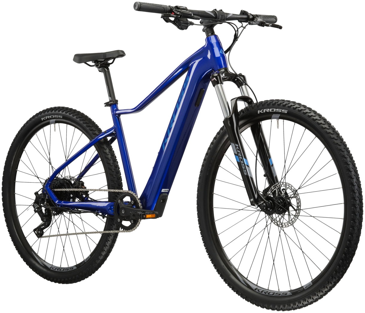 Kross E-Bike »KROSS E-MTB Lea Boost 2.0 29 Zoll blau«, 9 Gang, microSHIFT, ACOLYTE M5180M, Heckmotor 250 W