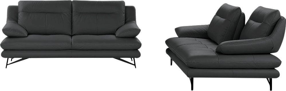 CALIA ITALIA 3-Sitzer »Cezanne, italienisches Design trifft erstklassigen Sitzkomfort, Leder«, Edles Designsofa in besonders langlebigen & pflegeleichten Lederarten
