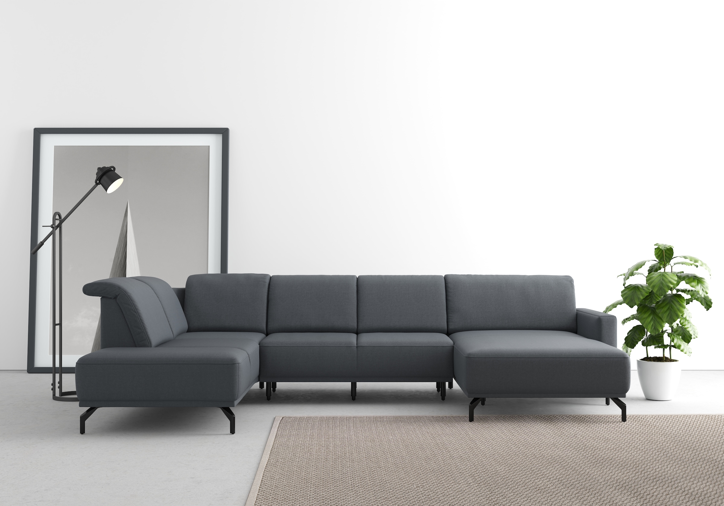 sit&more Wohnlandschaft "Bailando U-Form" wahlweise mit Kopfteilverstellung günstig online kaufen