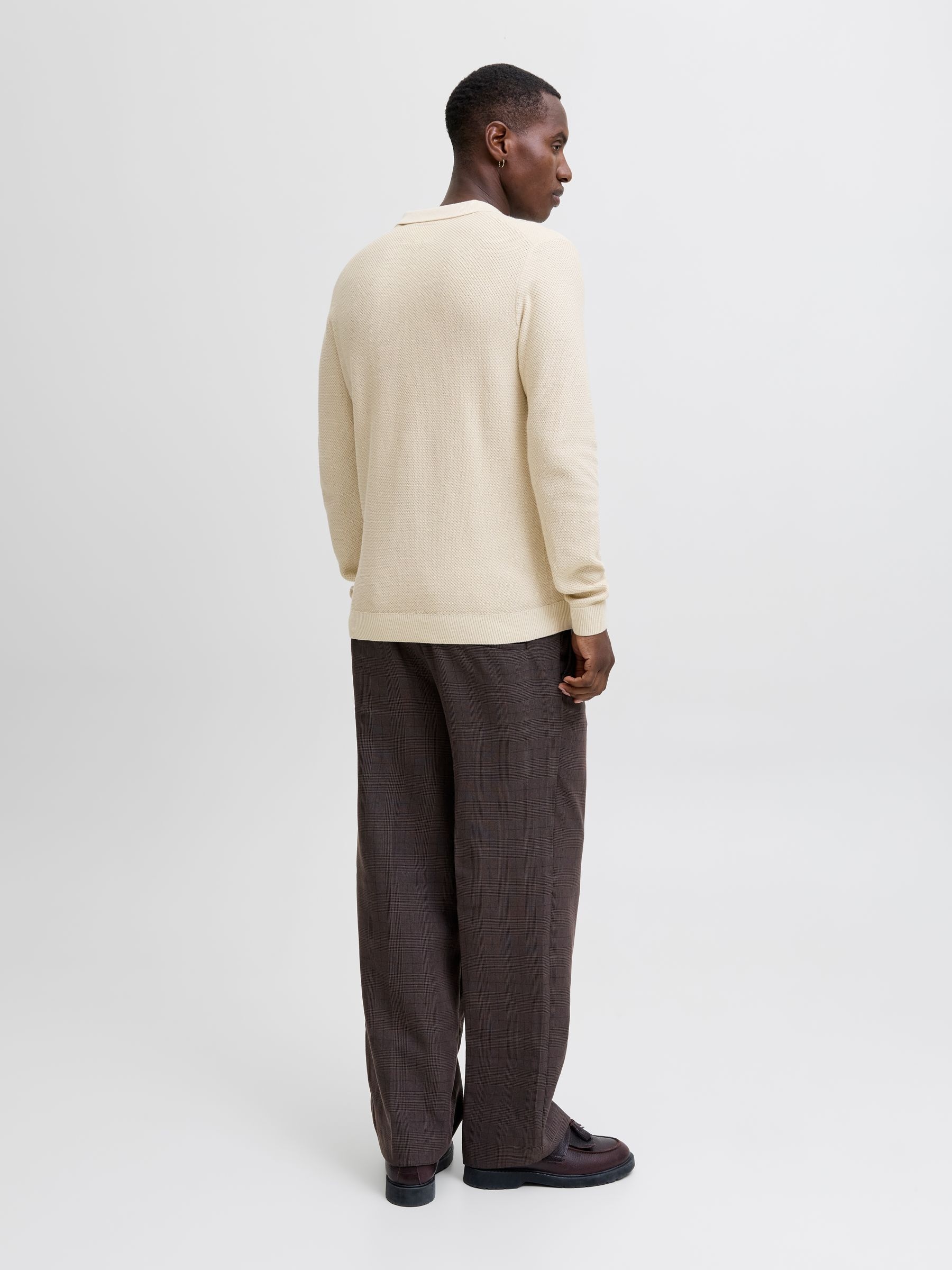 Jack & Jones Polokragenpullover »JPRBLAEASTON KNIT SPLIT NECK LS SN«