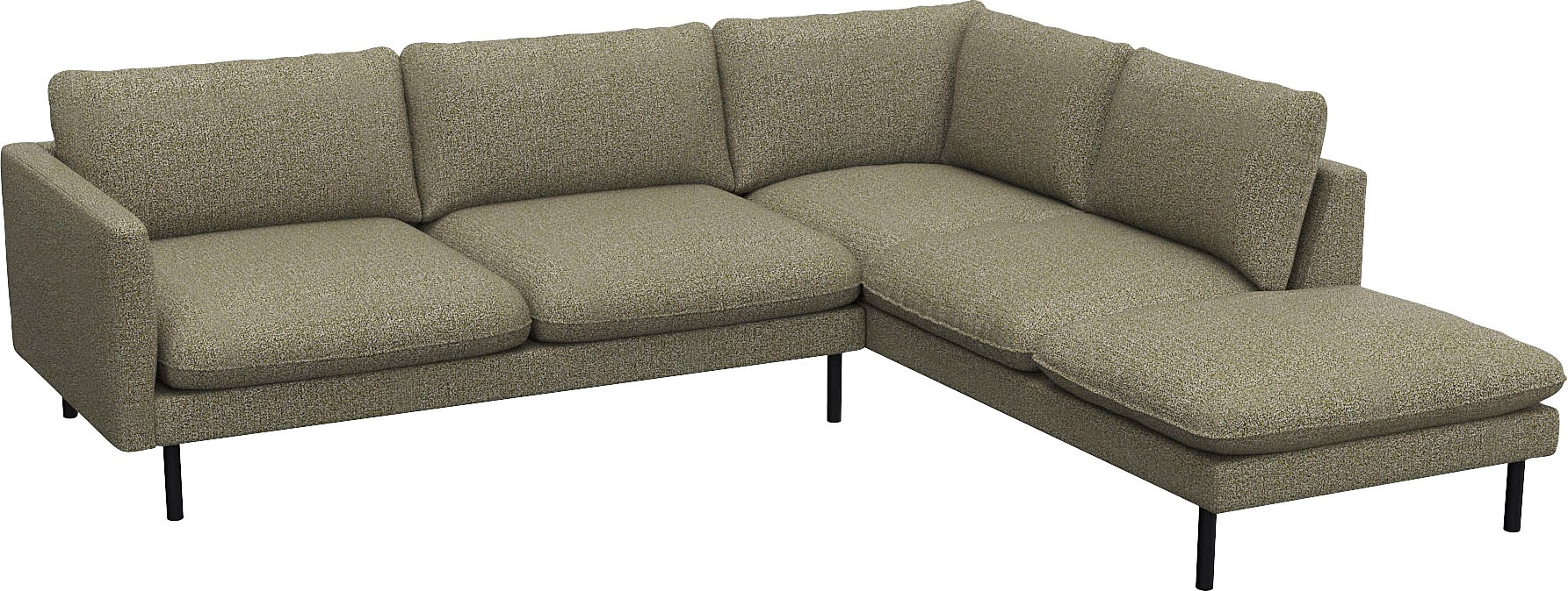 FLEXLUX Ecksofa "Bolzano, elegant und bequem, L-Form" Sitzaufbau mit Kaltsc günstig online kaufen