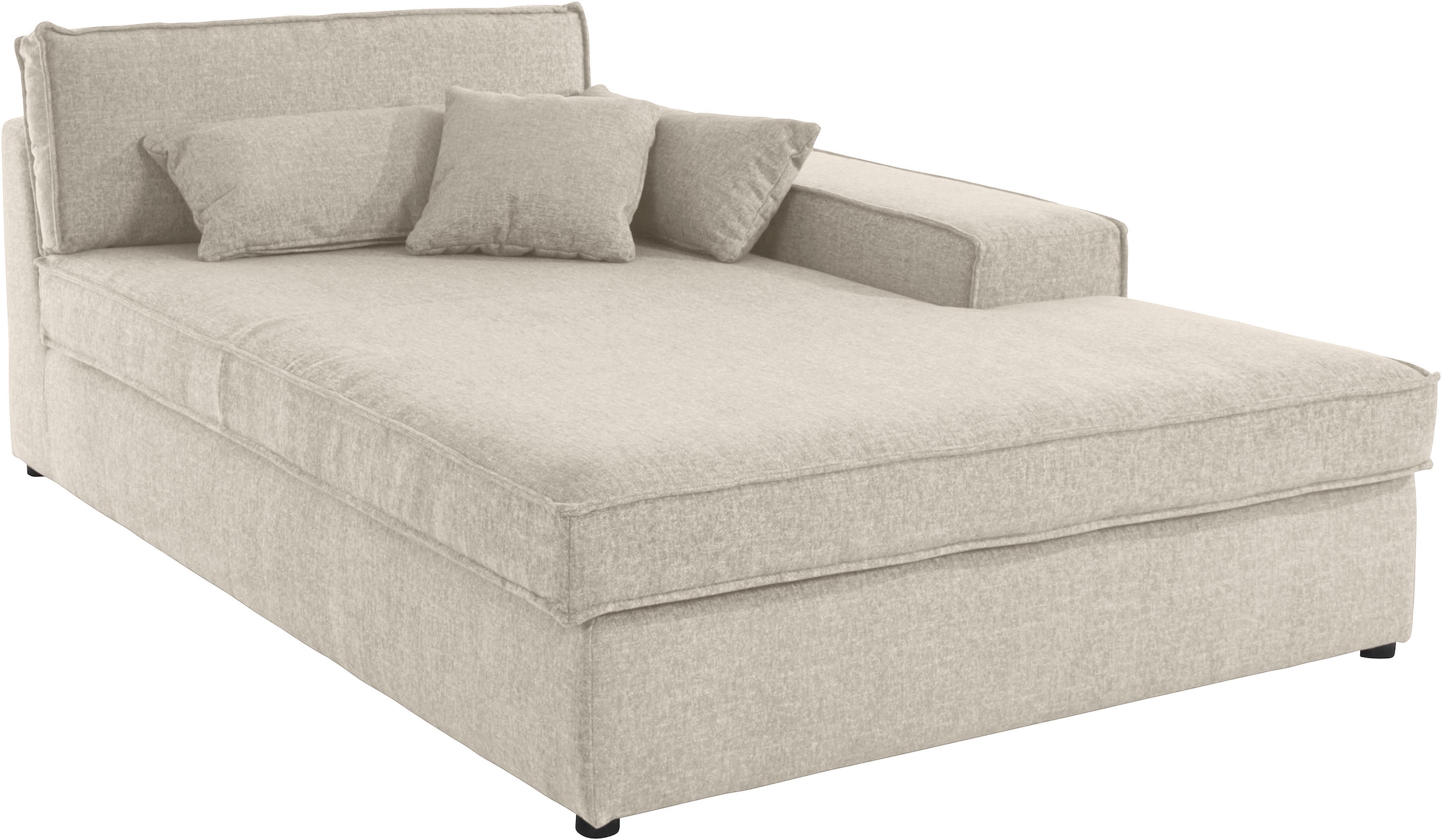 Ottomane OTTO HOME "Enid", beige, B:130cm H:75cm