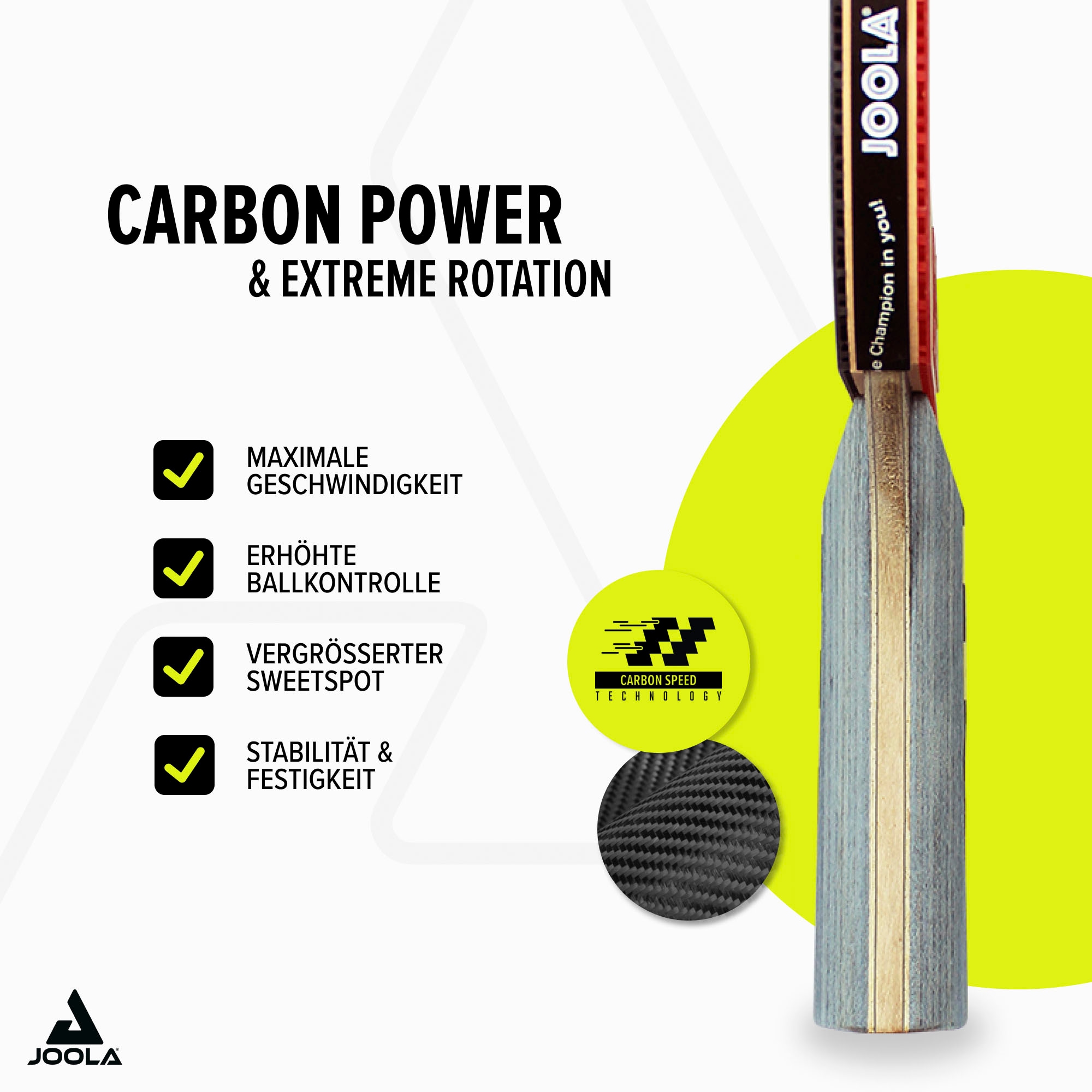 Joola Tischtennisschläger »Carbon Pro«, (Packung)