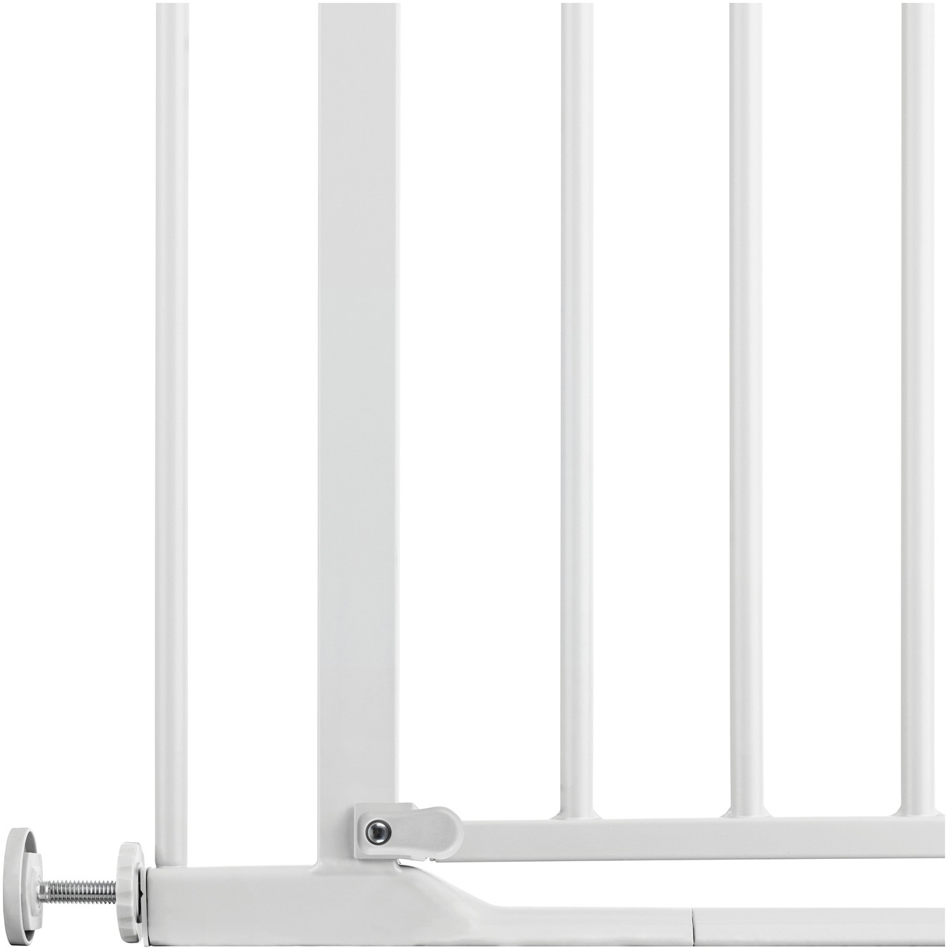Hauck Türschutzgitter »Clear Step 2, White«, auch als Treppenschutzgitter verwendbar; 75-80 cm, flacher Durchgang
