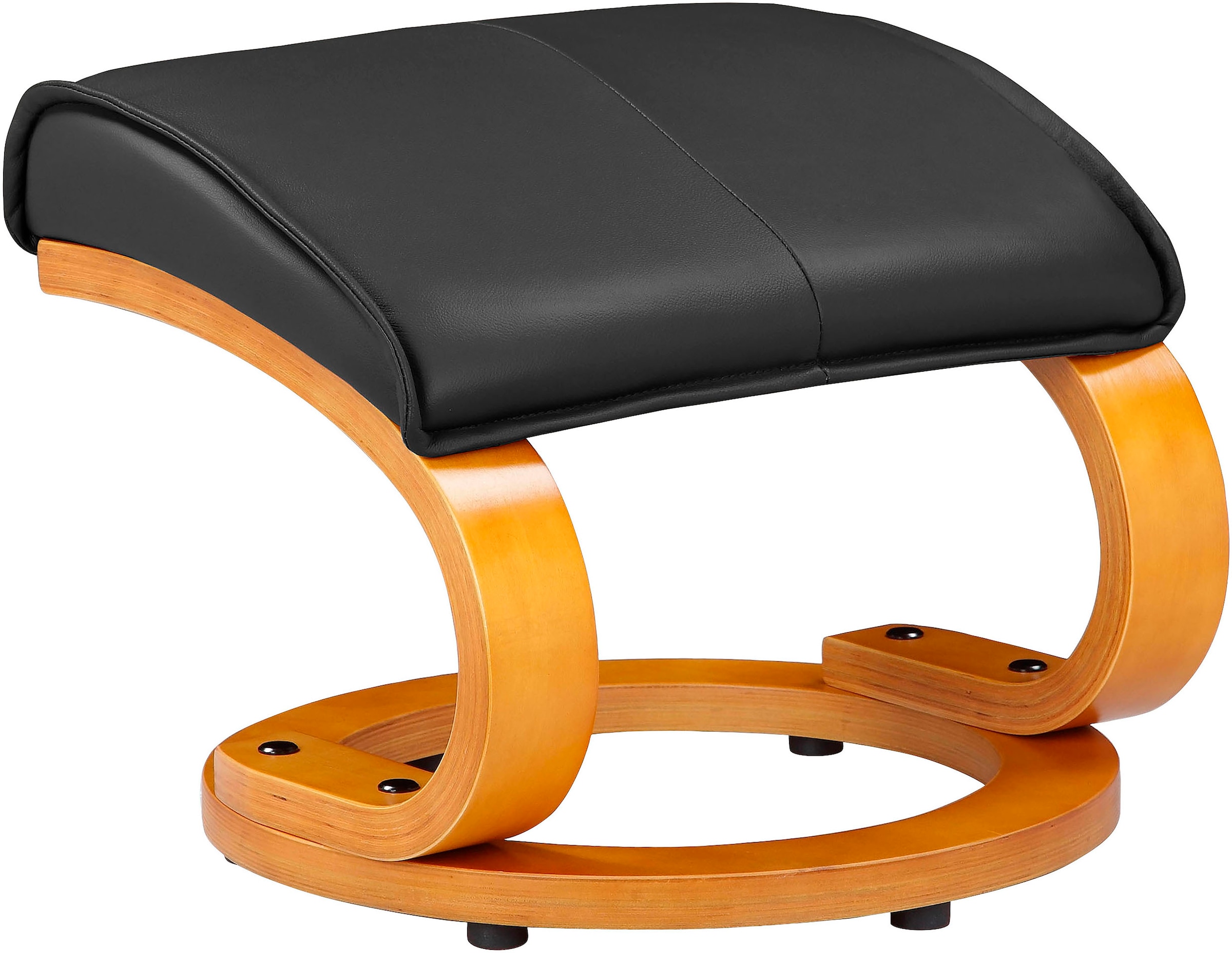 Home affaire Relaxsessel »Paris, TV-Sessel mit Hocker und manueller Liegefunktion«, (Set, 2 St., bestehend aus Sessel und Hocker), Dreh- und Kippfunktion, NaturLEDER®