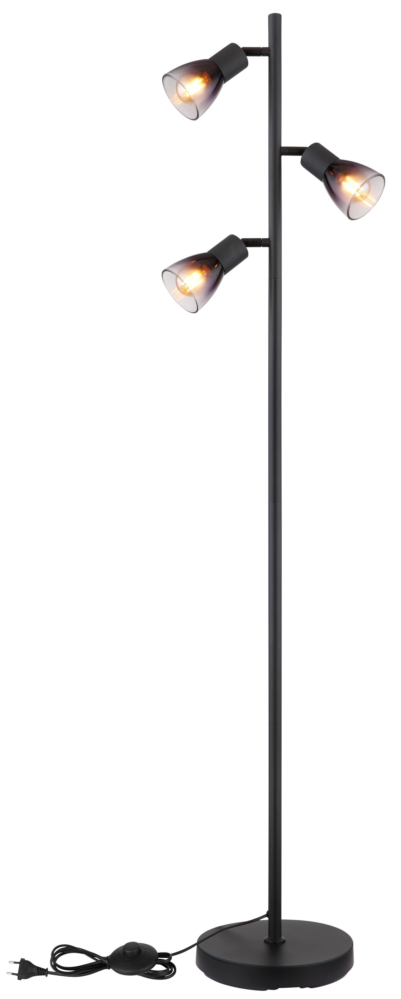 GLOBO LIGHTING Stehlampe »SATELLA«, Leuchtmittel E14   ohne Leuchtmittel, F günstig online kaufen