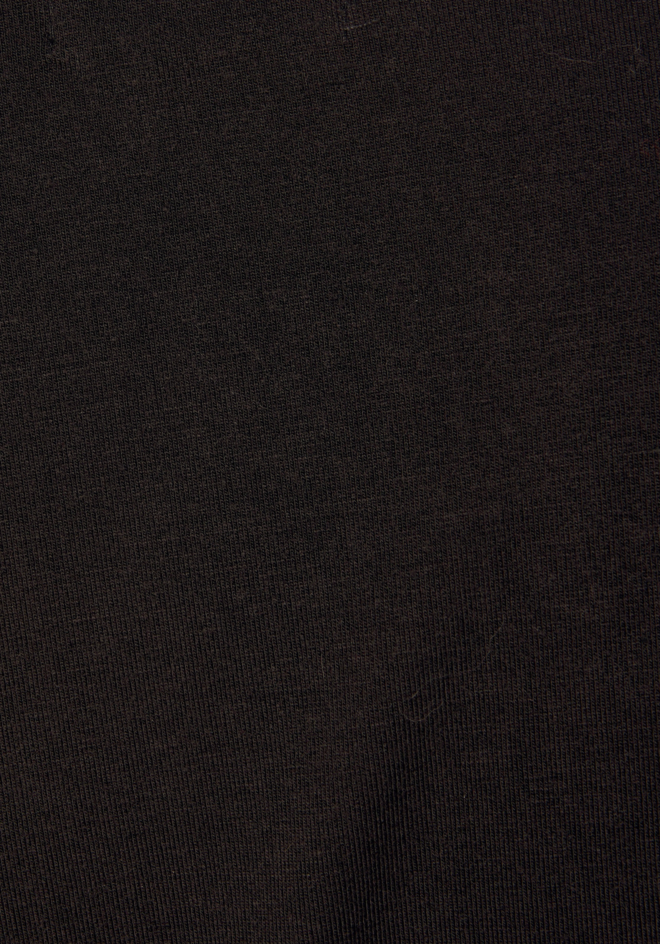 LASCANA Kurzarmshirt »mit goldfarbenen Zierknöpfen auf den Schultern« V-Shirt, Jerseyshirt, Basic, T-Shirt