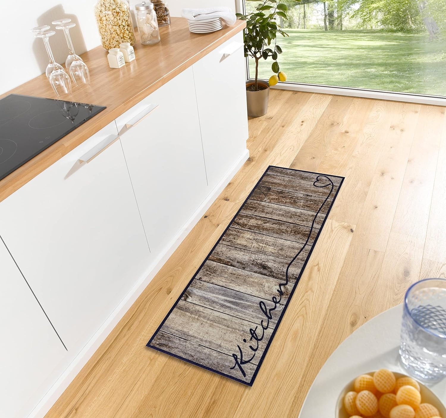 HANSE Home Küchenläufer »Kitchen Herz«, rechteckig, 5 mm Höhe, Läufer, Ruts günstig online kaufen
